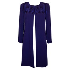 Retro Frank Usher /Harrods Purple Coat Dress