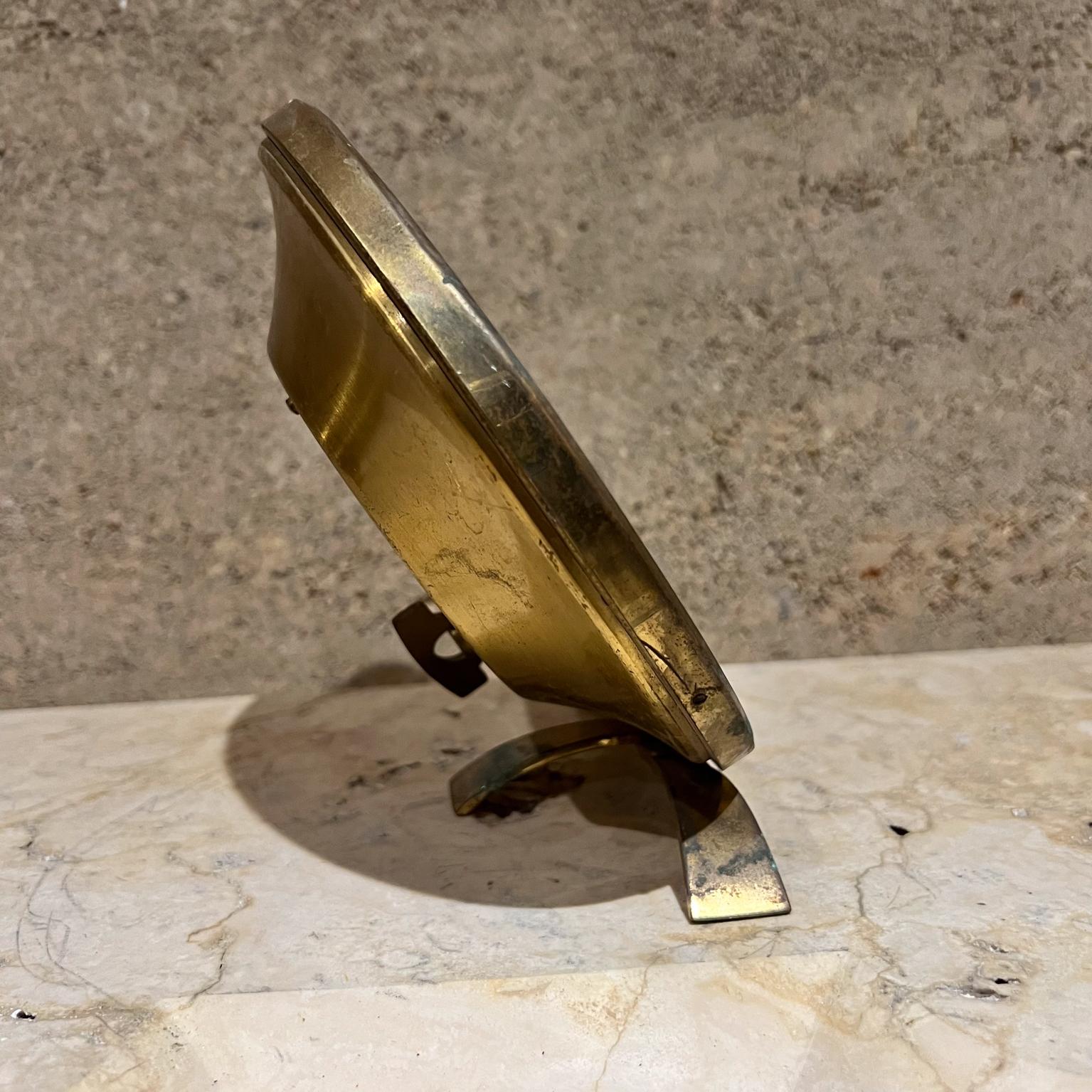20ième siècle Horloge de bureau verte Art Déco Franz Hermle Allemagne en vente