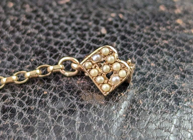 Vintage Fraternity brooch Heart Skull and Crossbones 10k gold and