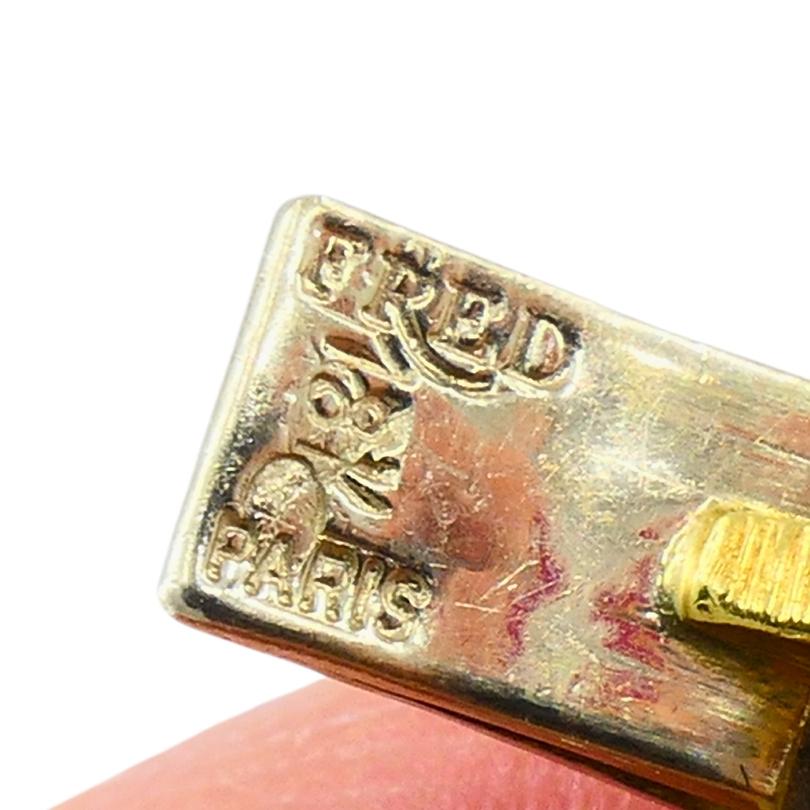 Vintage Fred Paris Bracciale Zaffiro Diamante Oro 18k in vendita 4