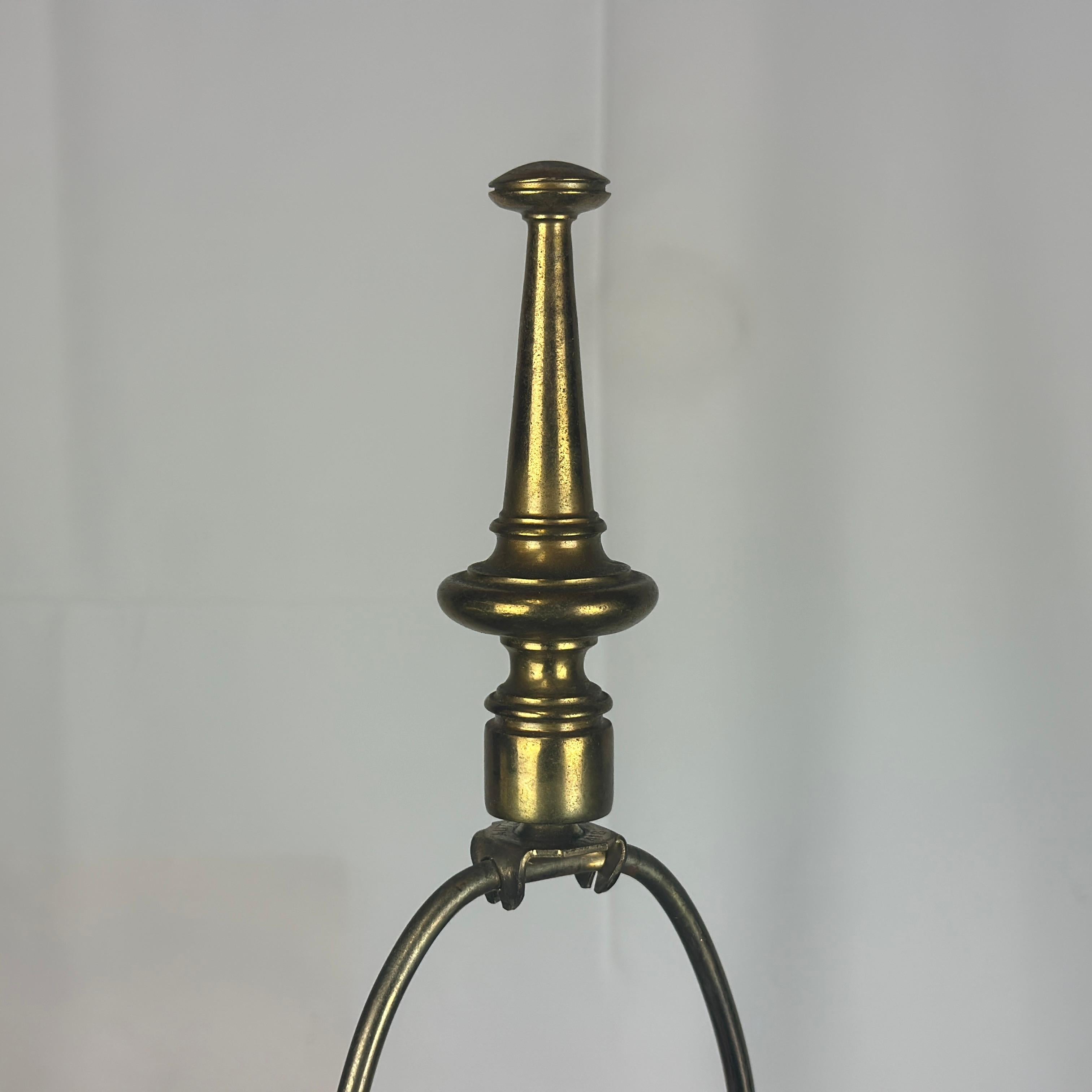 Vintage Frederick Cooper Blue Crackle Glaze Ceramic Table Lamp For Sale 4