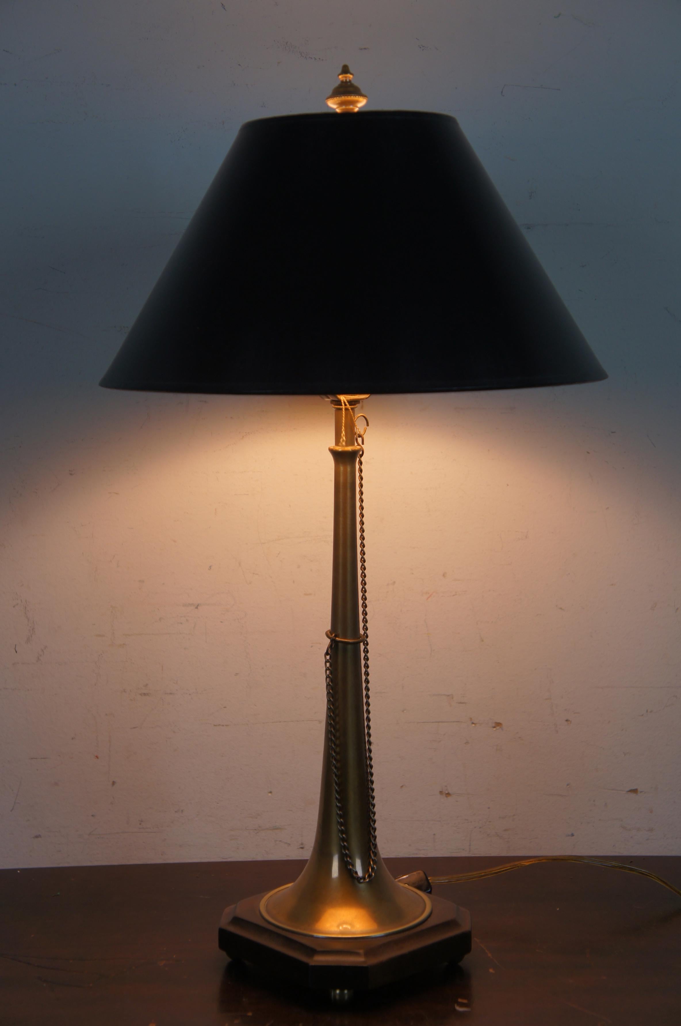 vintage frederick cooper brass lamp