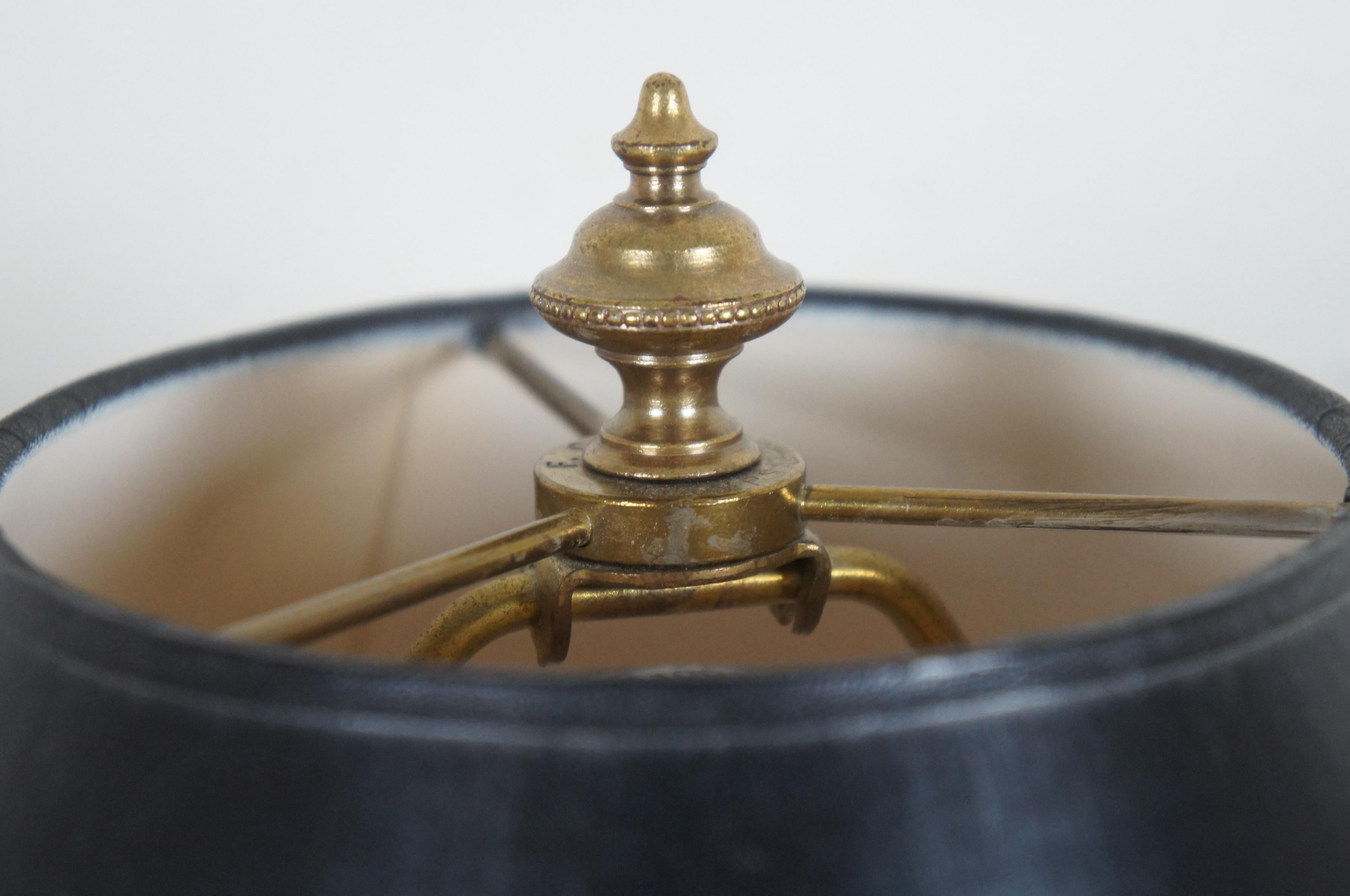20th Century Vintage Frederick Cooper Brass Trumpet Horn Table Lamp Hollywood Regency