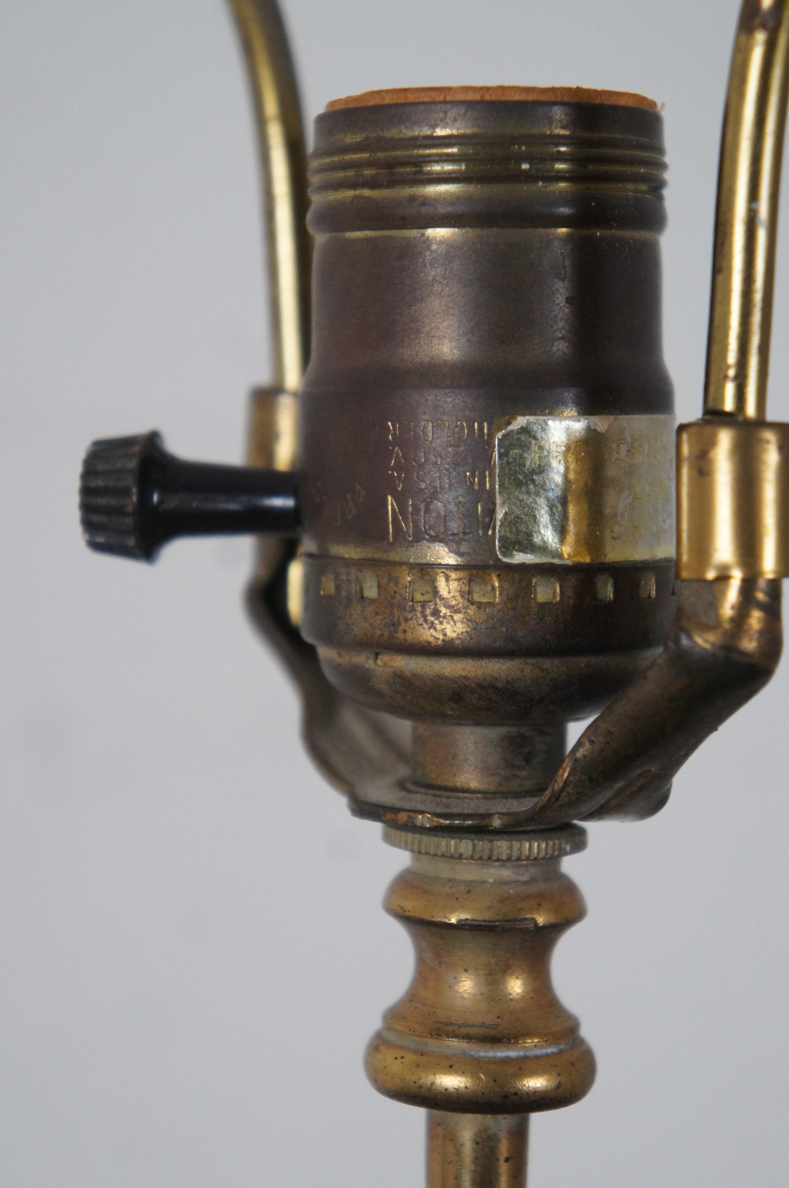Vintage Frederick Cooper Messing Trompeten-Tischlampe Hunt Bugle Horn 38 im Angebot 3