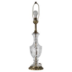 Vintage Frederick Cooper Large Crystal Urn Table Lamp 1950s-1960s