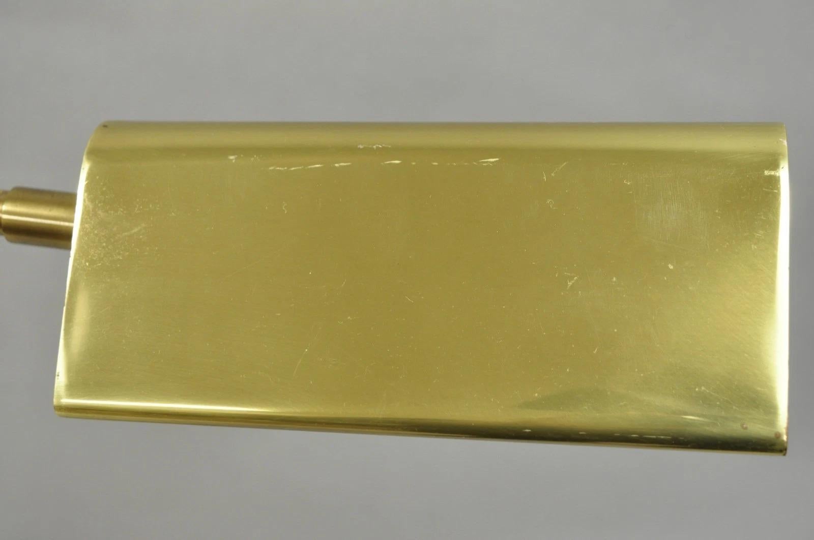 Vintage Frederick Cooper Mid Century Modern Brass Pharmacy Task Floor Lamp (lampe à pied) en vente 2