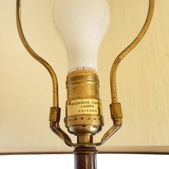 Vintage Frederick Cooper Neoclassical Brass and Ivory Urn Table Lamp