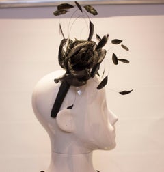 Vintage Frederick Fox Hairband with feathers and net flower