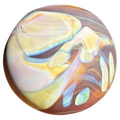 Frederick Warren Satin Studio Art Glass Ball Vase