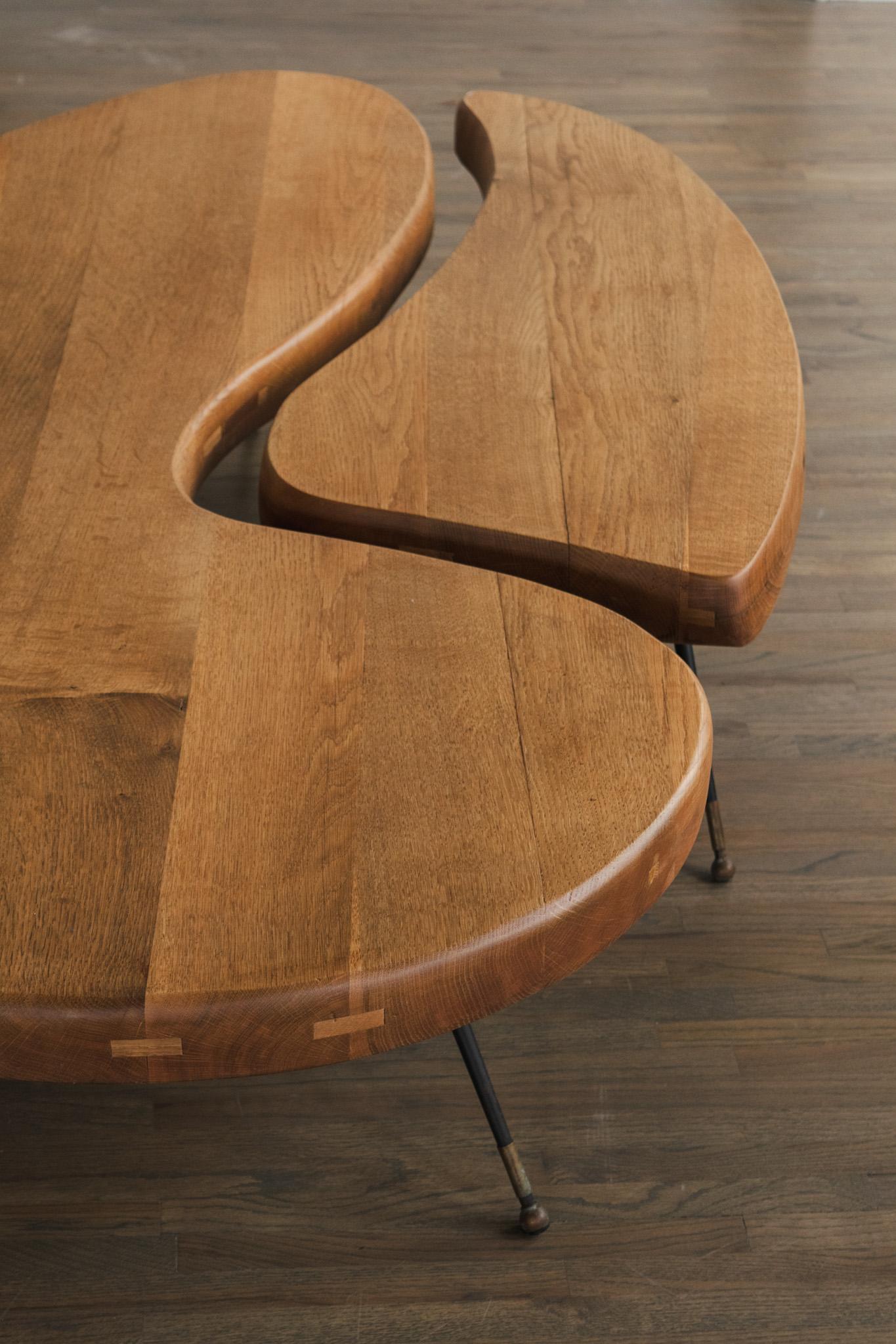 Métal Tables basses vintage à forme libre en vente