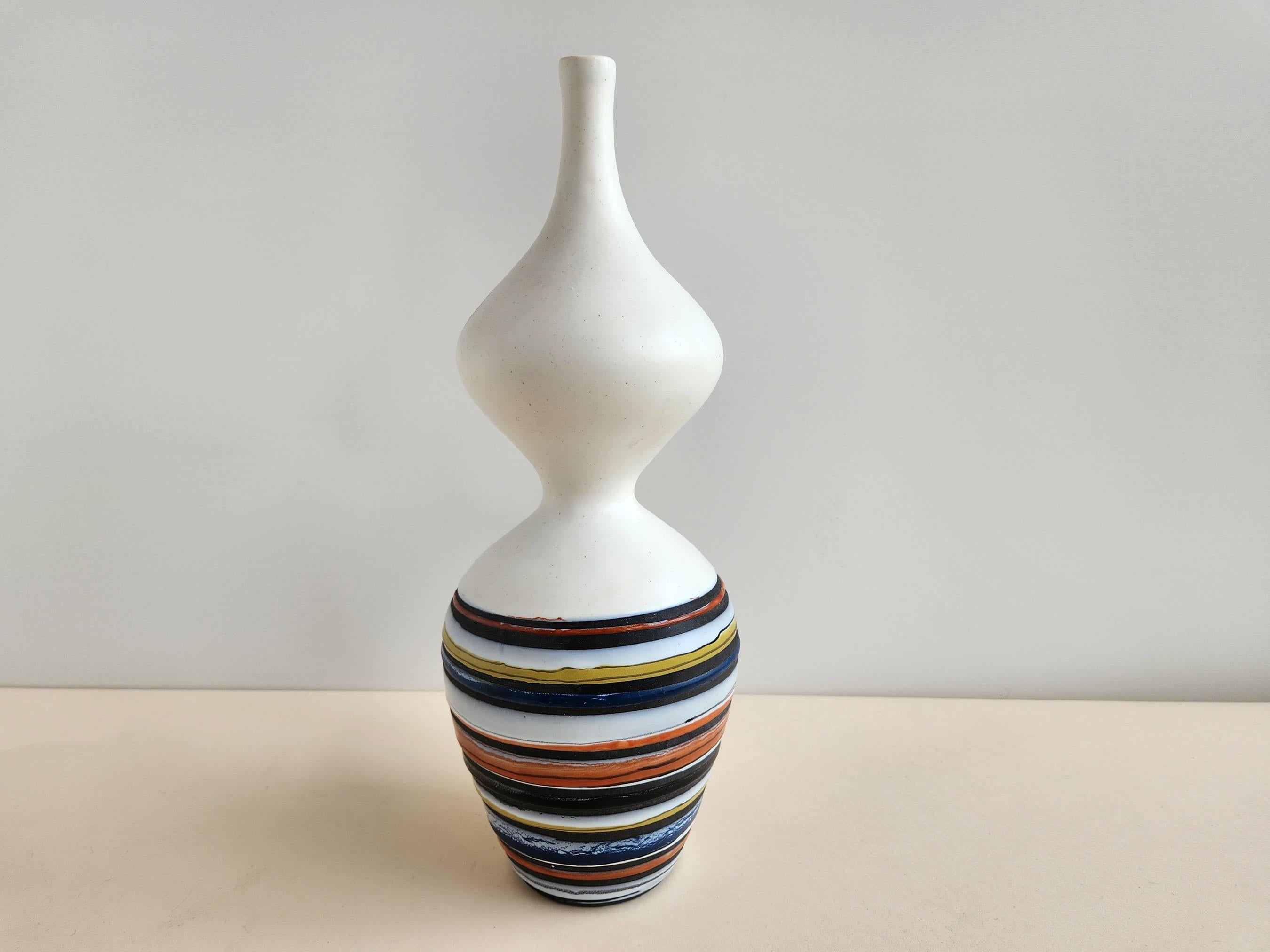Roger Capron - Vintage Freeform Ceramic Mirabelle Flask  In Excellent Condition For Sale In Stratford, CT