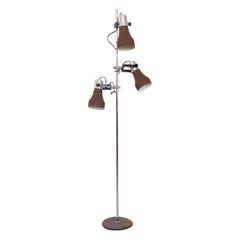 Vintage Freestanding Floor Lamp with Three Adjustable Spots