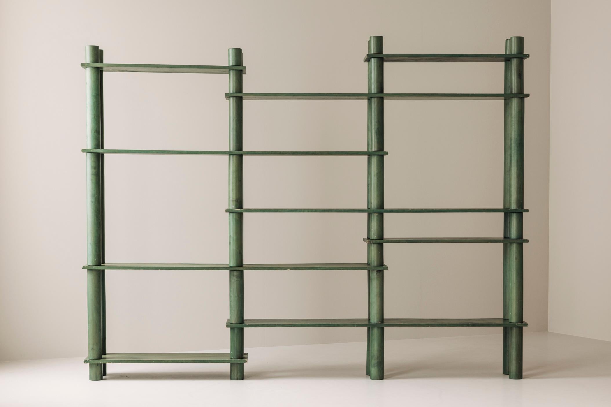 Vintage freestanding wall unit / bookcase, France 1960s For Sale 10