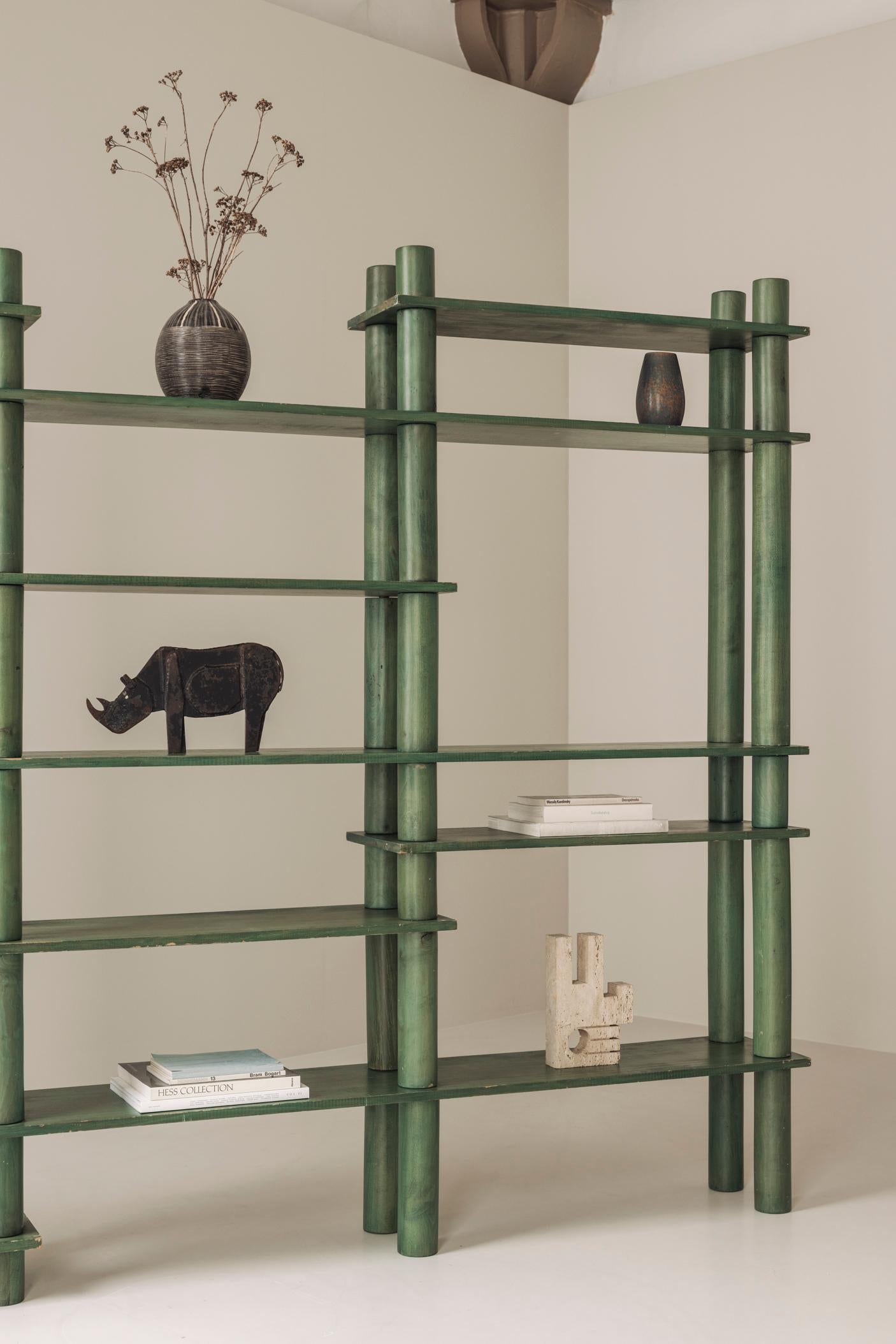 Ash Vintage freestanding wall unit / bookcase, France 1960s For Sale
