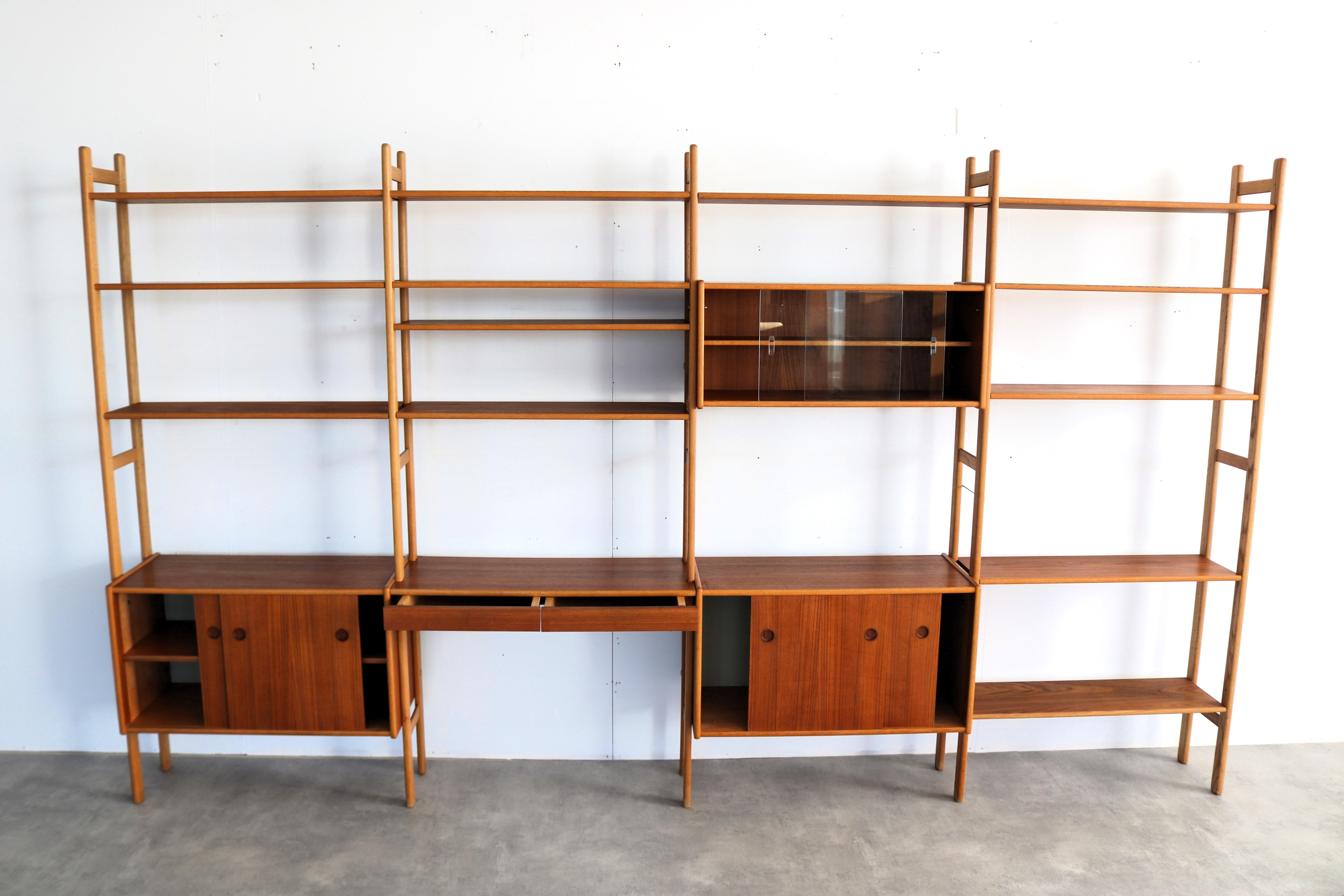 vintage freestanding wall unit  wall unit  60s  Swedish 2