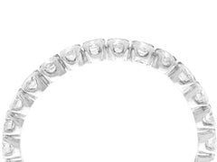 Vintage French 1.10 Carat Diamond and White Gold Full Eternity Ring circa 1970