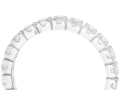 Vintage French 1.10 Carat Diamond and White Gold Full Eternity Ring