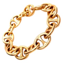 Vintage French 18 Karat Gold Mariner's Link Bracelet