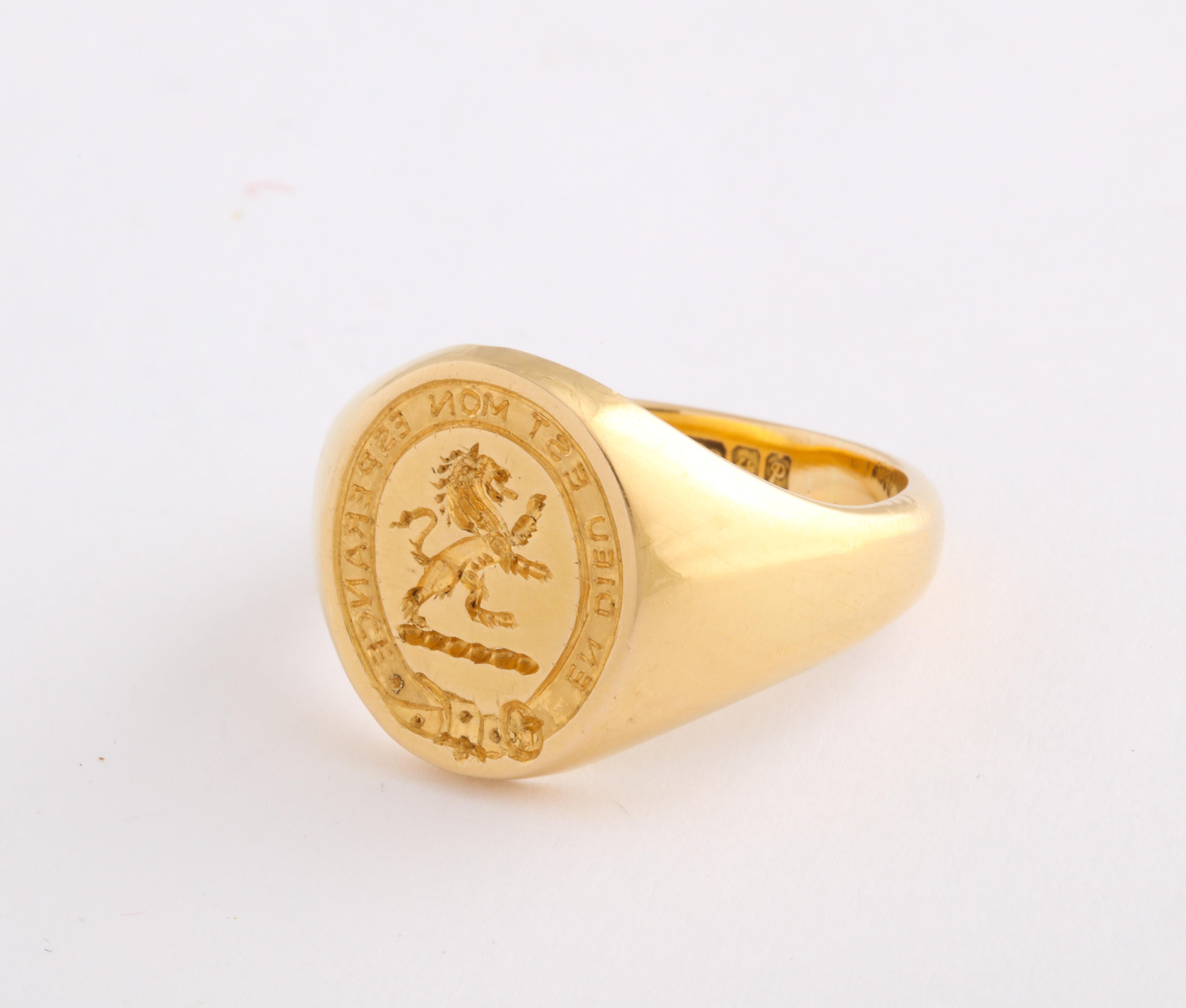 rampant lion ring