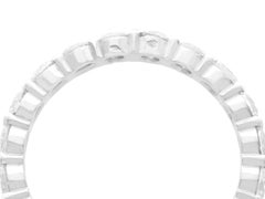 Vintage French 1.80 Carat Diamond and White Gold Full Eternity Ring