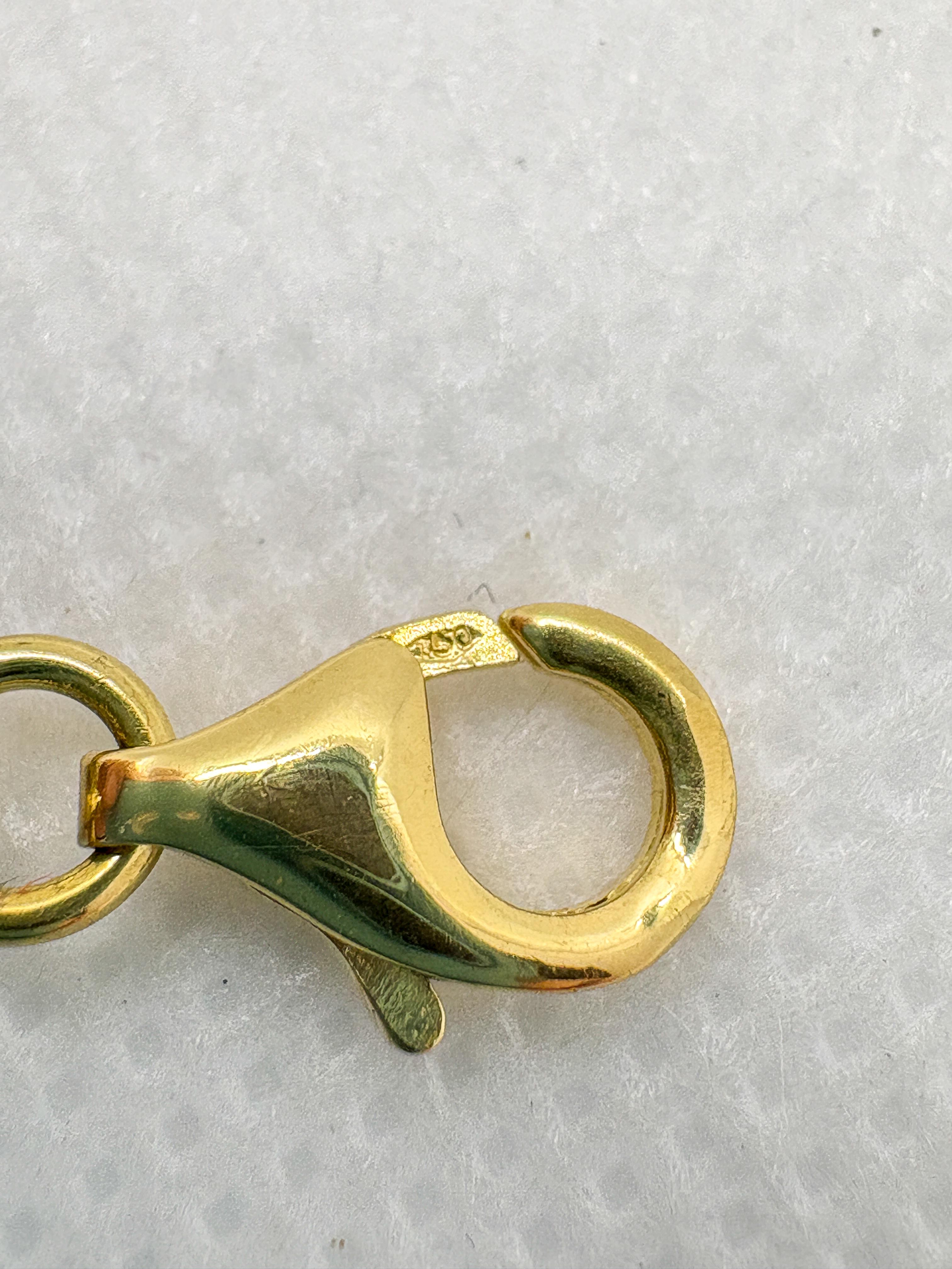 Vintage Französisch 18k Gold Granat Armband - 11,65 g im Angebot 2