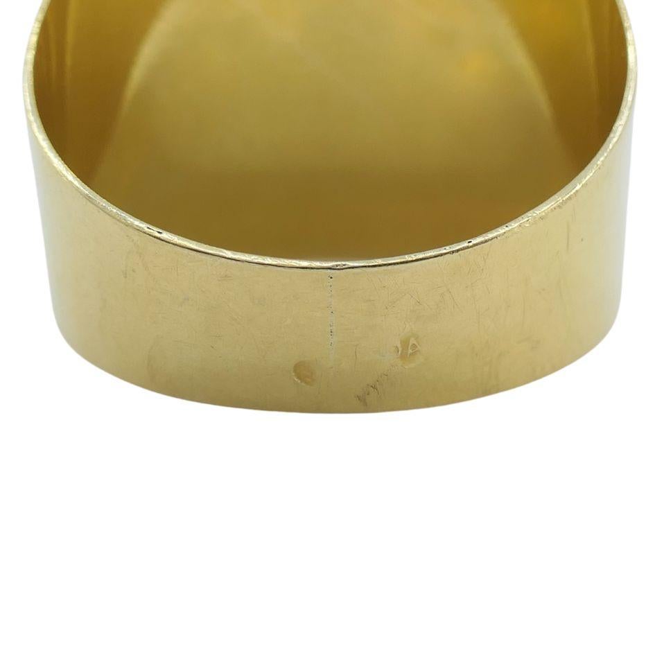 Vintage Französisch 18k Gold Sodalith Signet Ring im Angebot 5