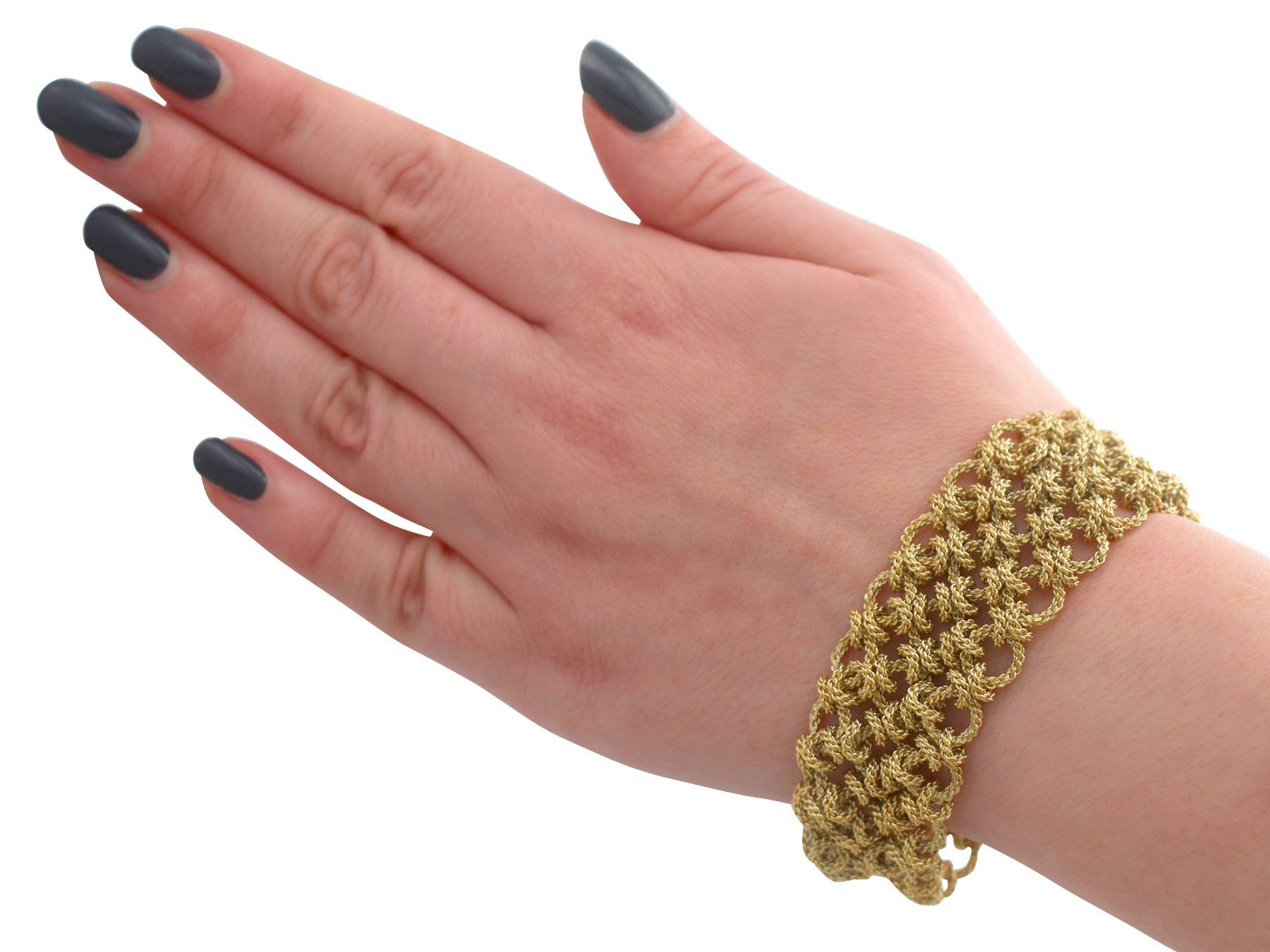 Französisches 18 Karat Gelbgold-Armband, 1972 6