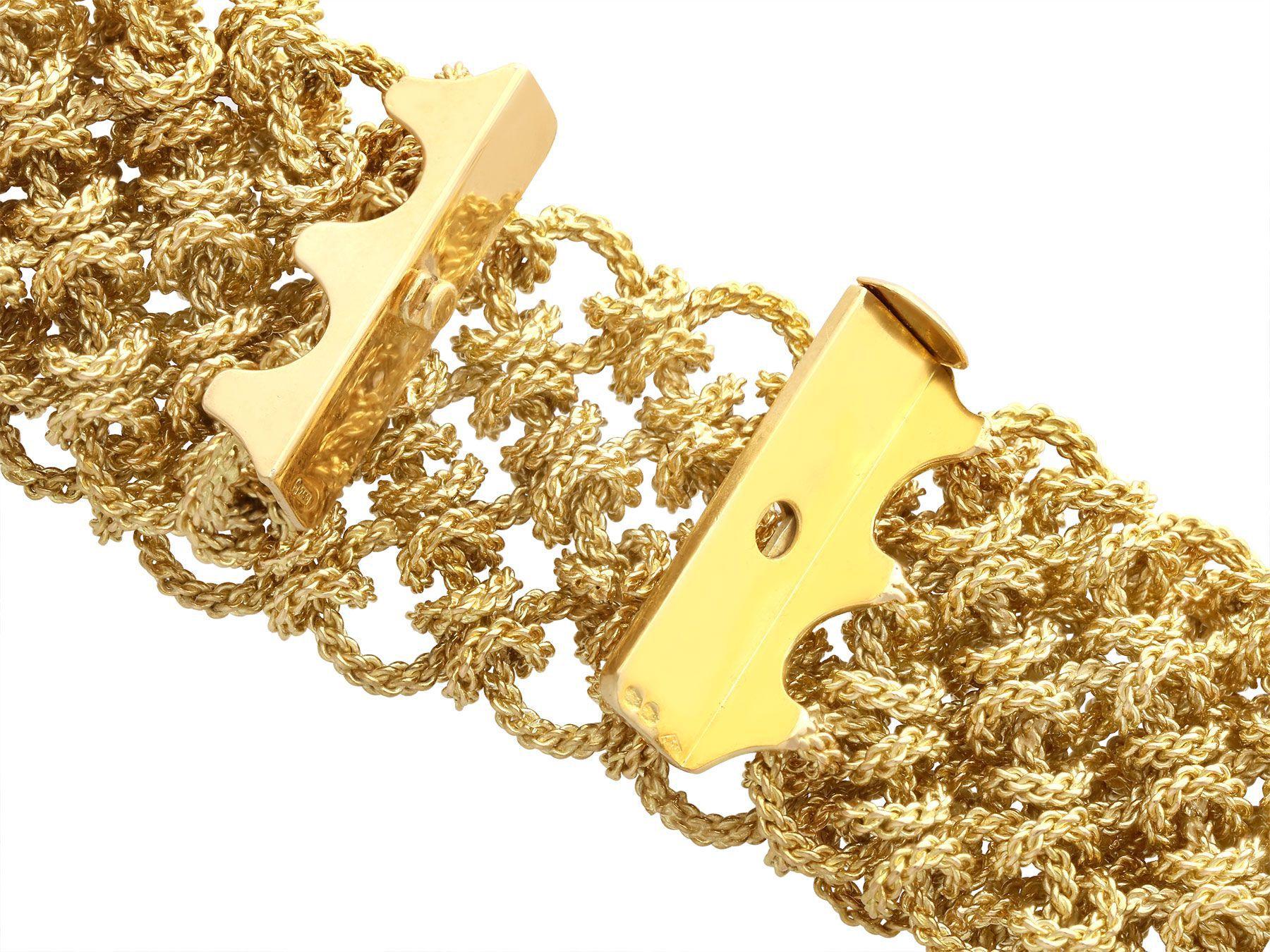 Französisches 18 Karat Gelbgold-Armband, 1972 1