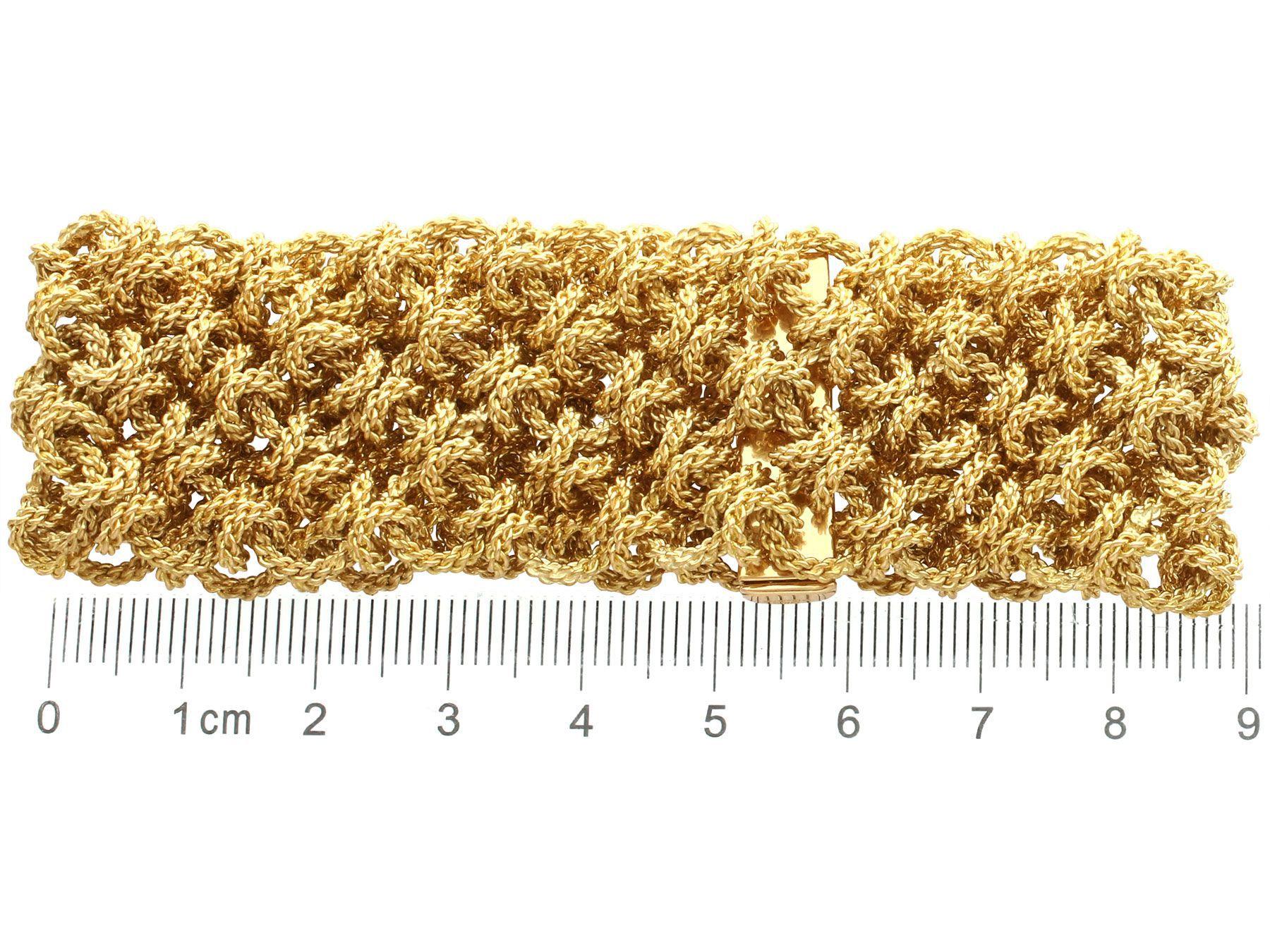 Französisches 18 Karat Gelbgold-Armband, 1972 5