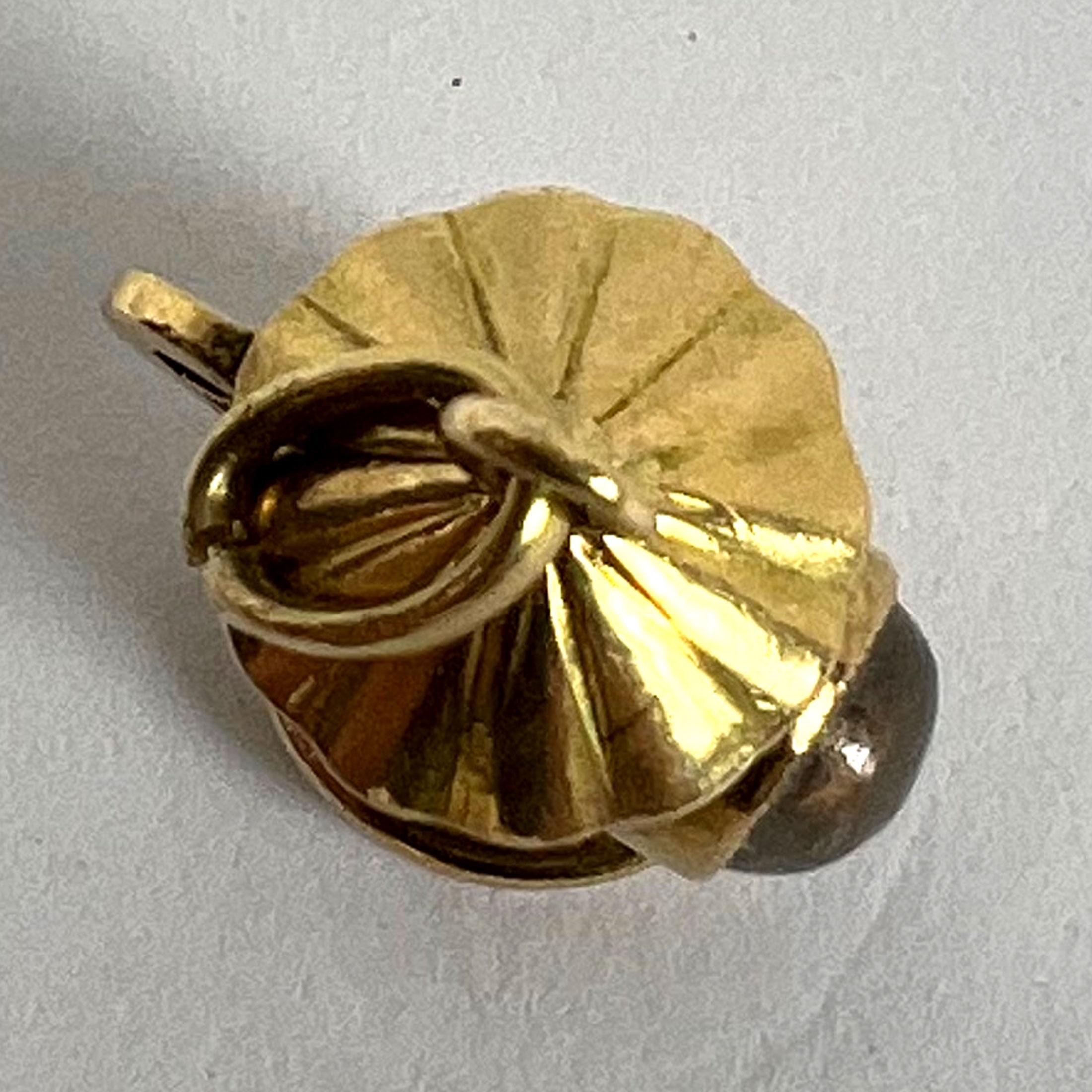 Vintage Französisch 18K Gelbgold Bergkristall Quarz Sturm Laterne Charm Anhänger im Angebot 8