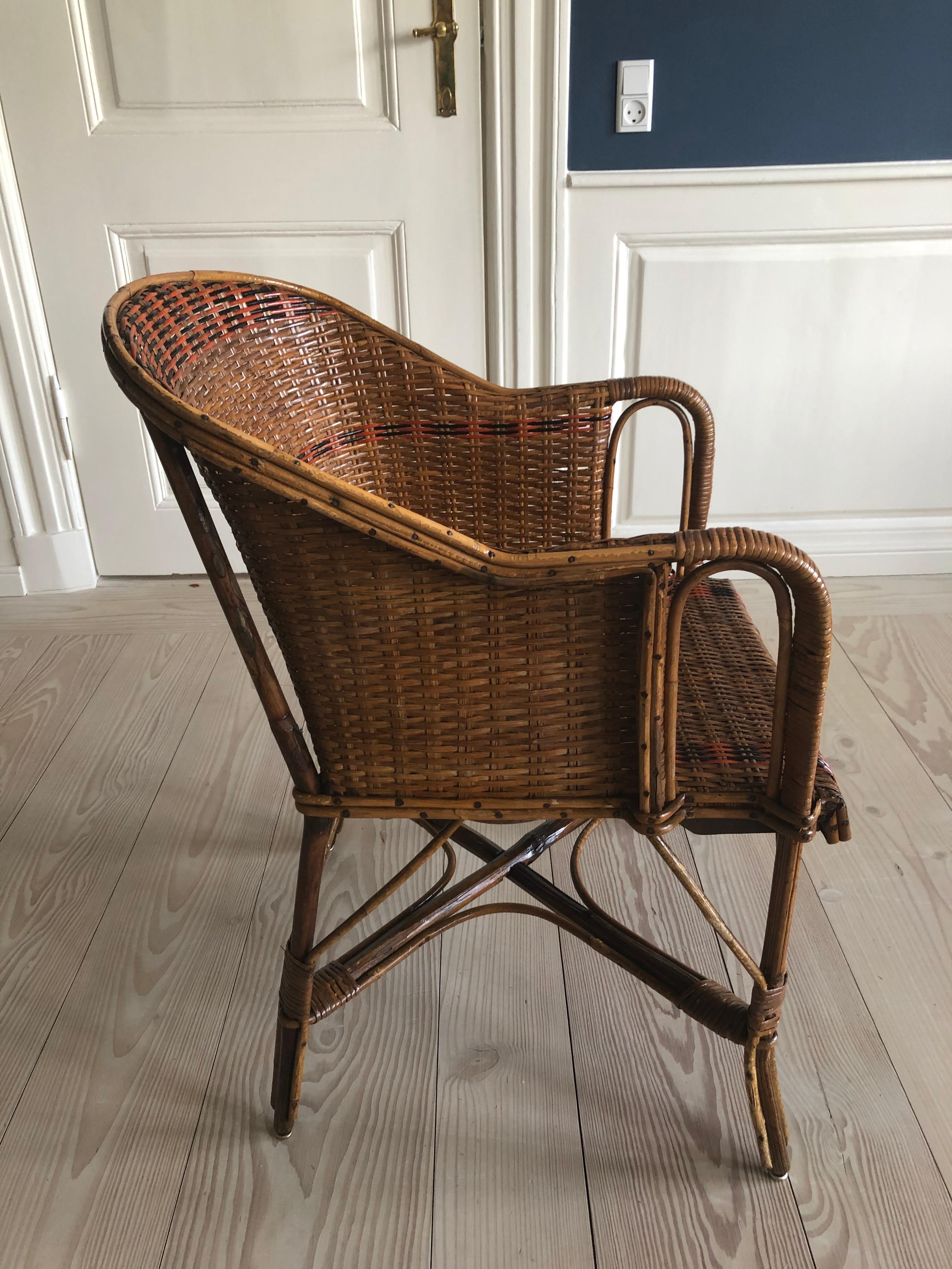 french style rattan chair
