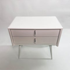 Vintage French 2-Drawer End Table Nightstand by Gautier