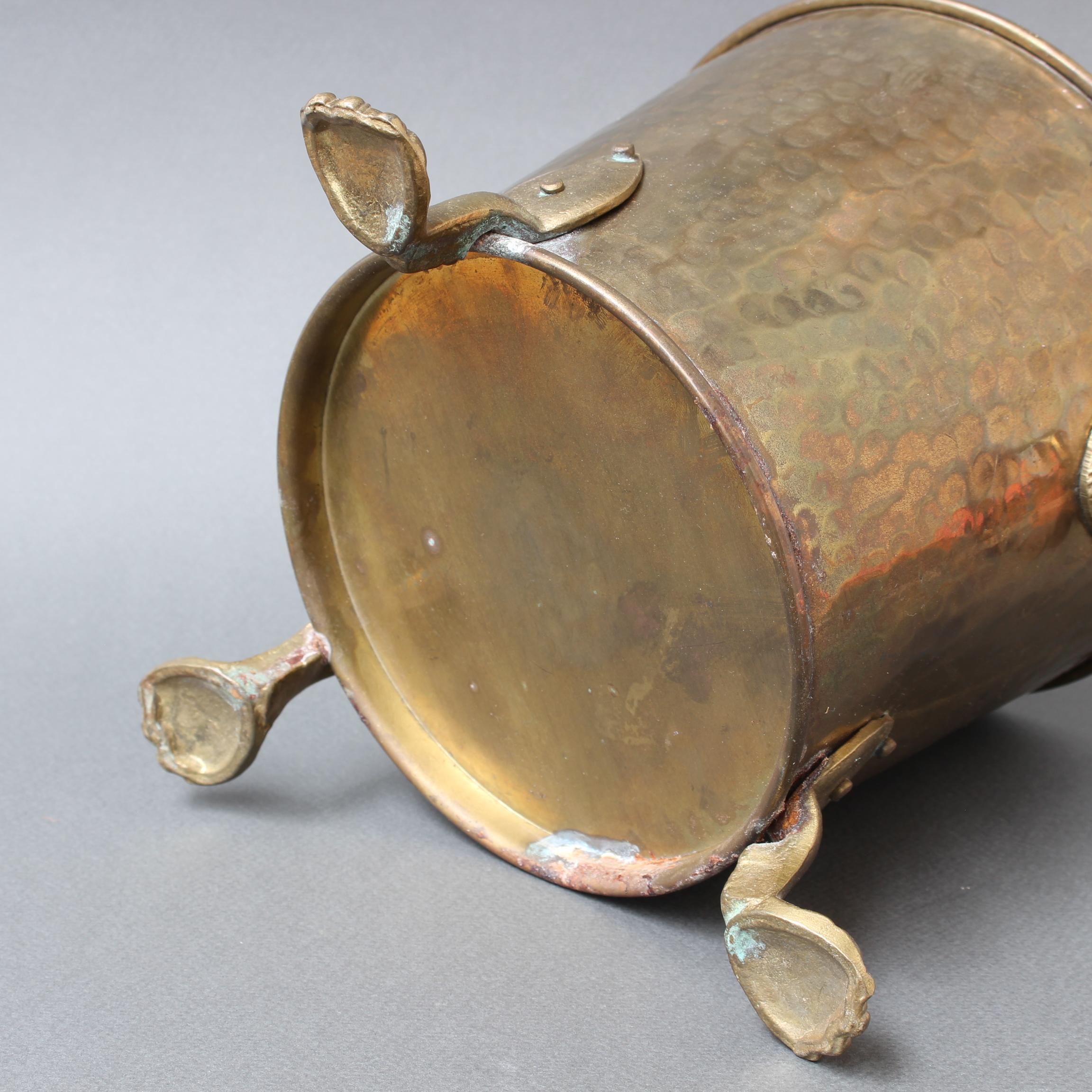 Vintage French 3-Legged Brass Champagne Ice Bucket 'circa 1930s' 5