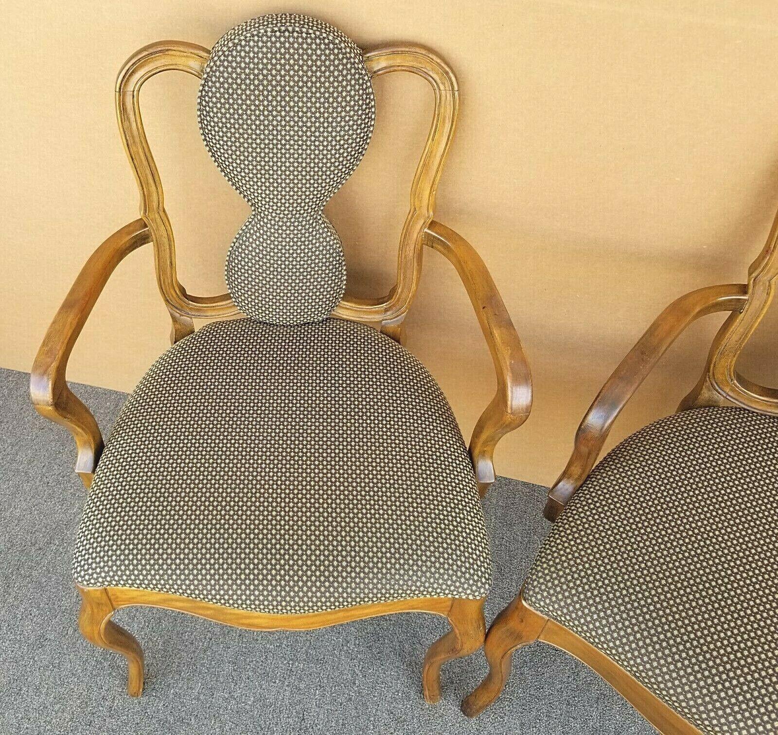 20th Century Vintage French Accent Dining Armchairs, a Pair