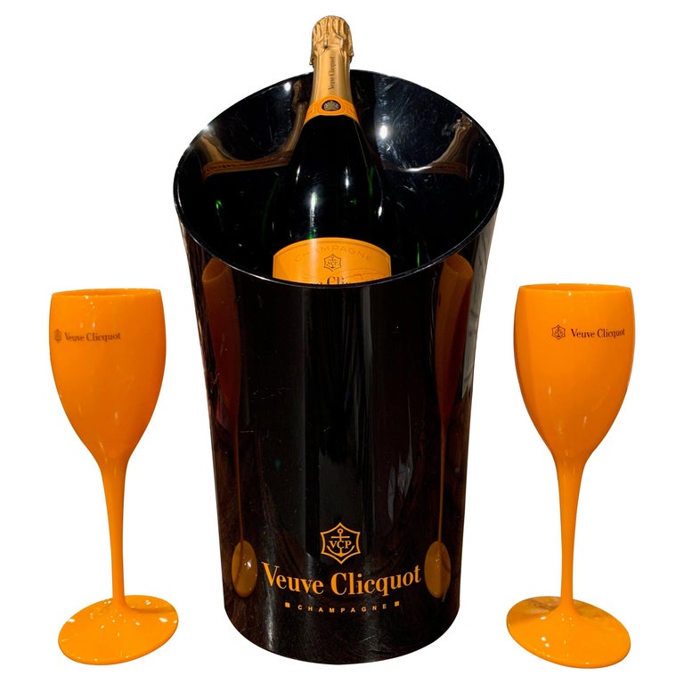 Vintage French Painted Steel Veuve Clicquot Double Magnum Champagne  Cooler - Country French Interiors