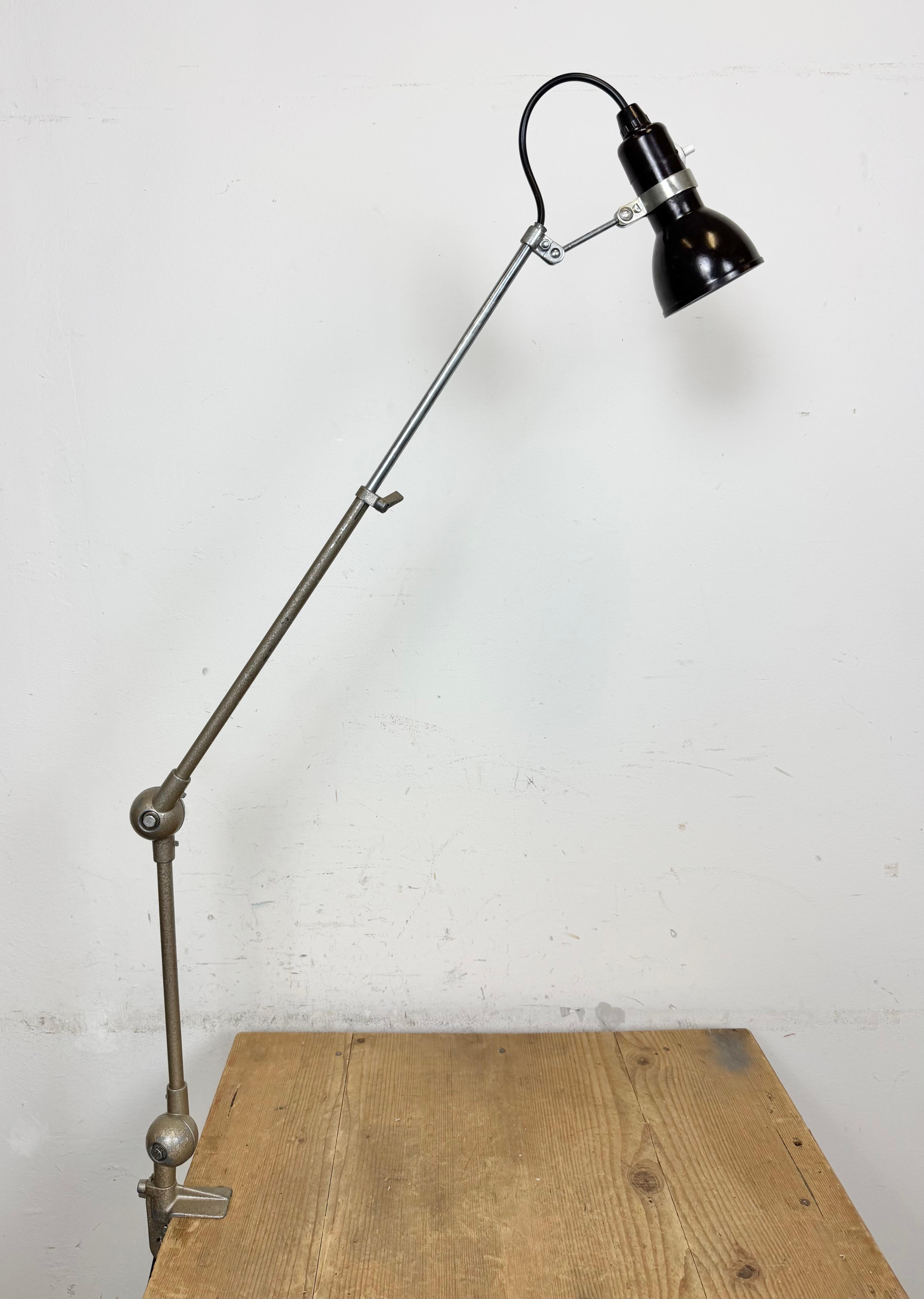 Lámpara de mesa ajustable francesa vintage, años 60 en venta 3