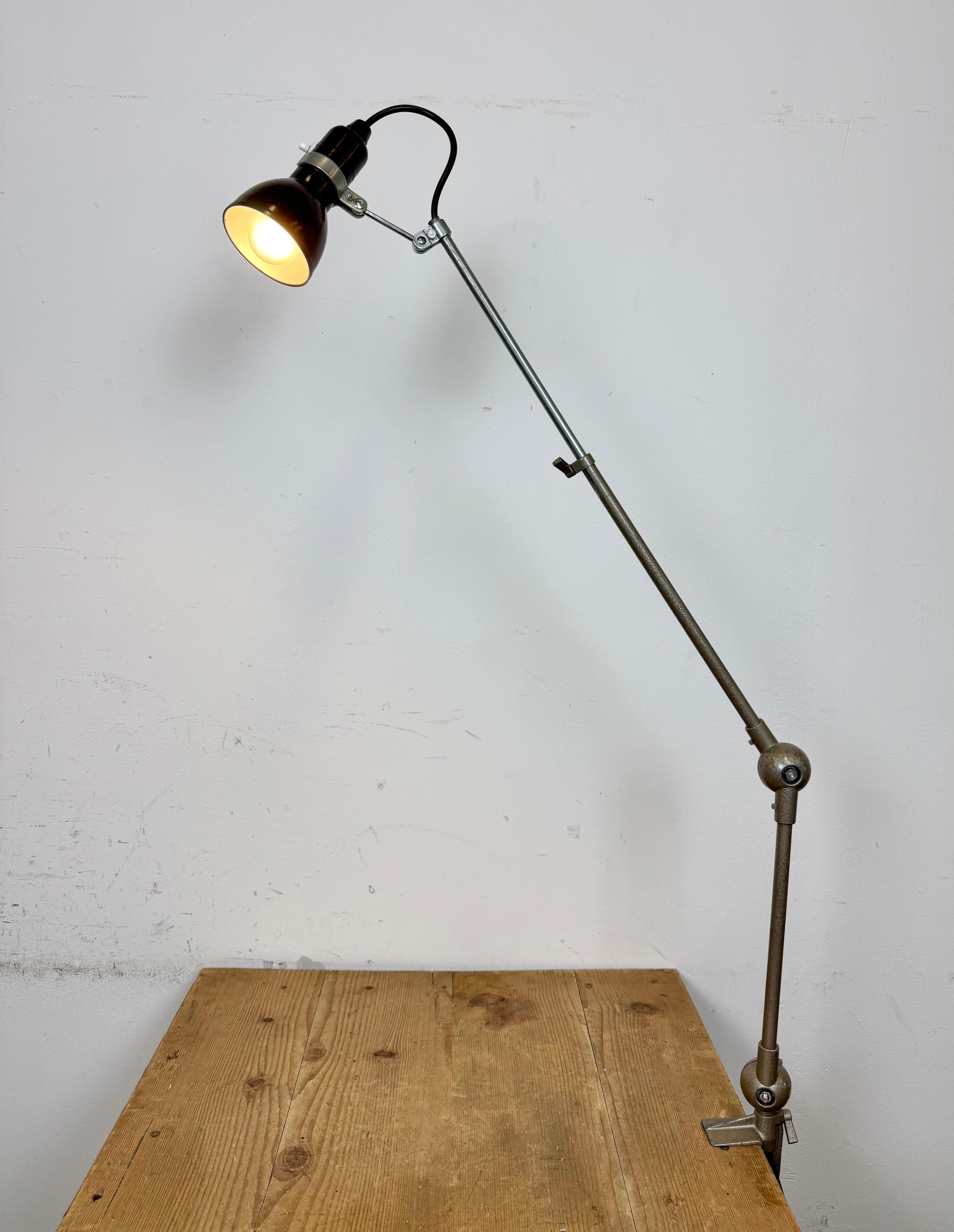 Lámpara de mesa ajustable francesa vintage, años 60 en venta 10