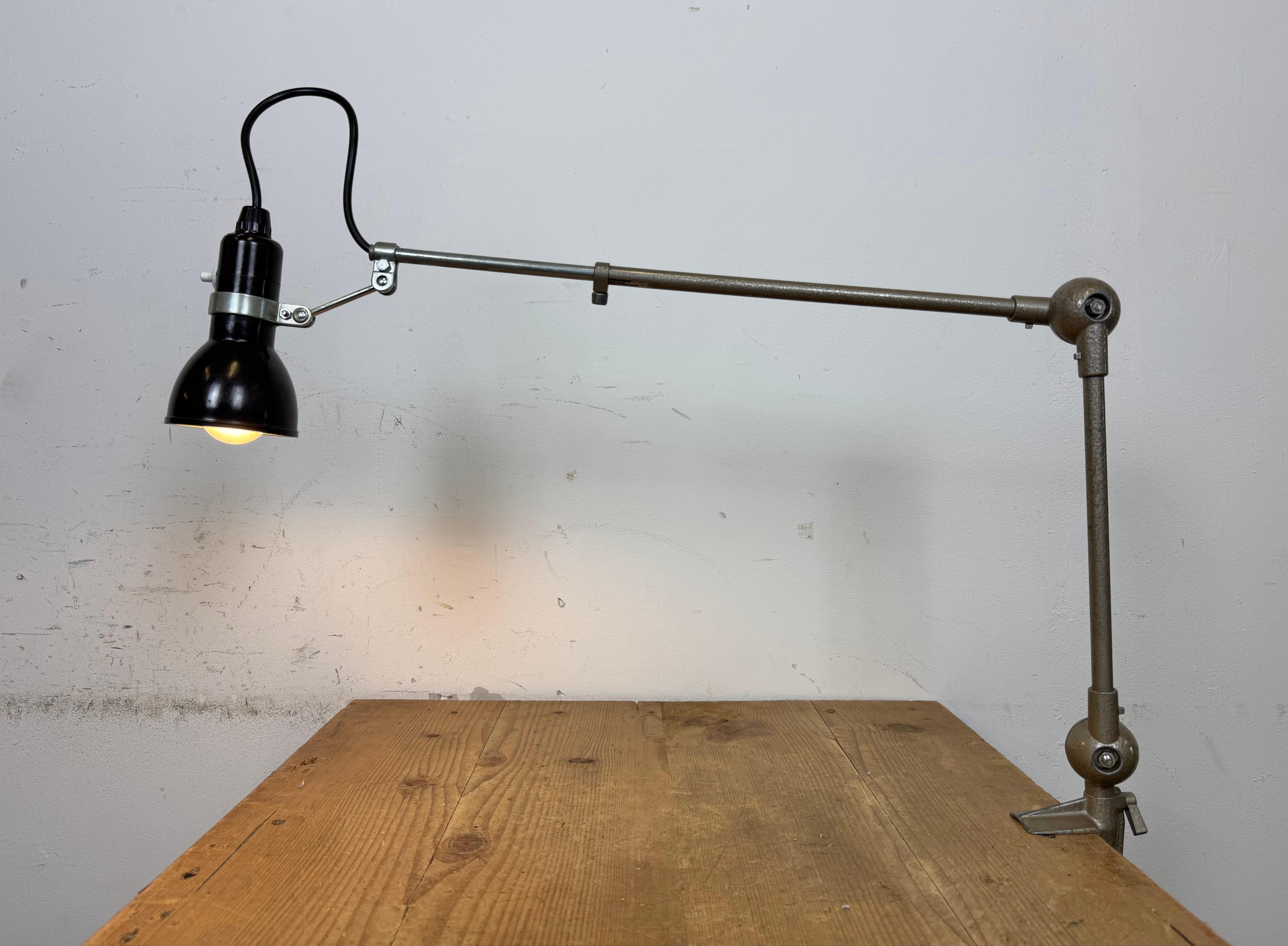 Lámpara de mesa ajustable francesa vintage, años 60 en venta 12