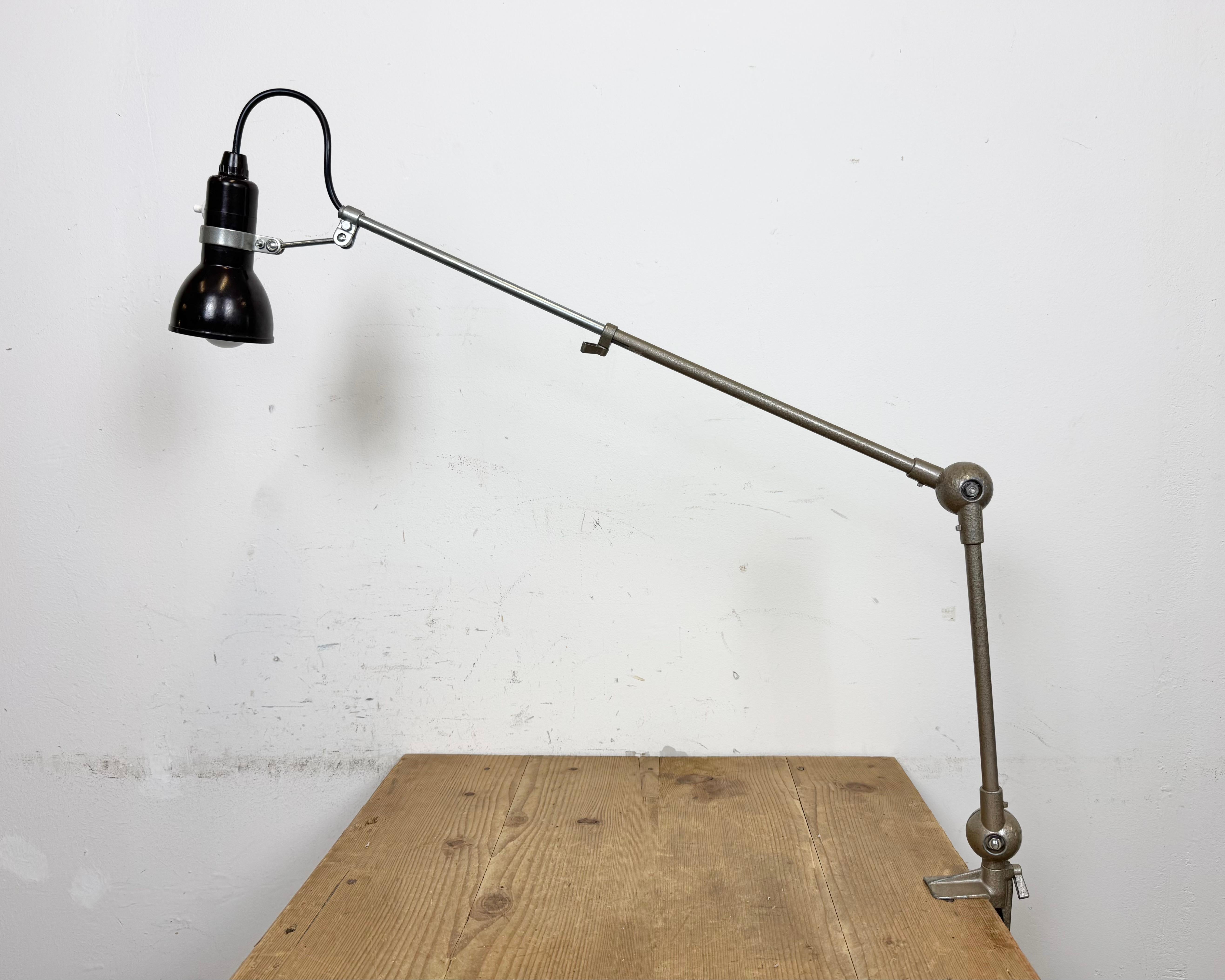 Lámpara de mesa ajustable francesa vintage, años 60 en venta 1