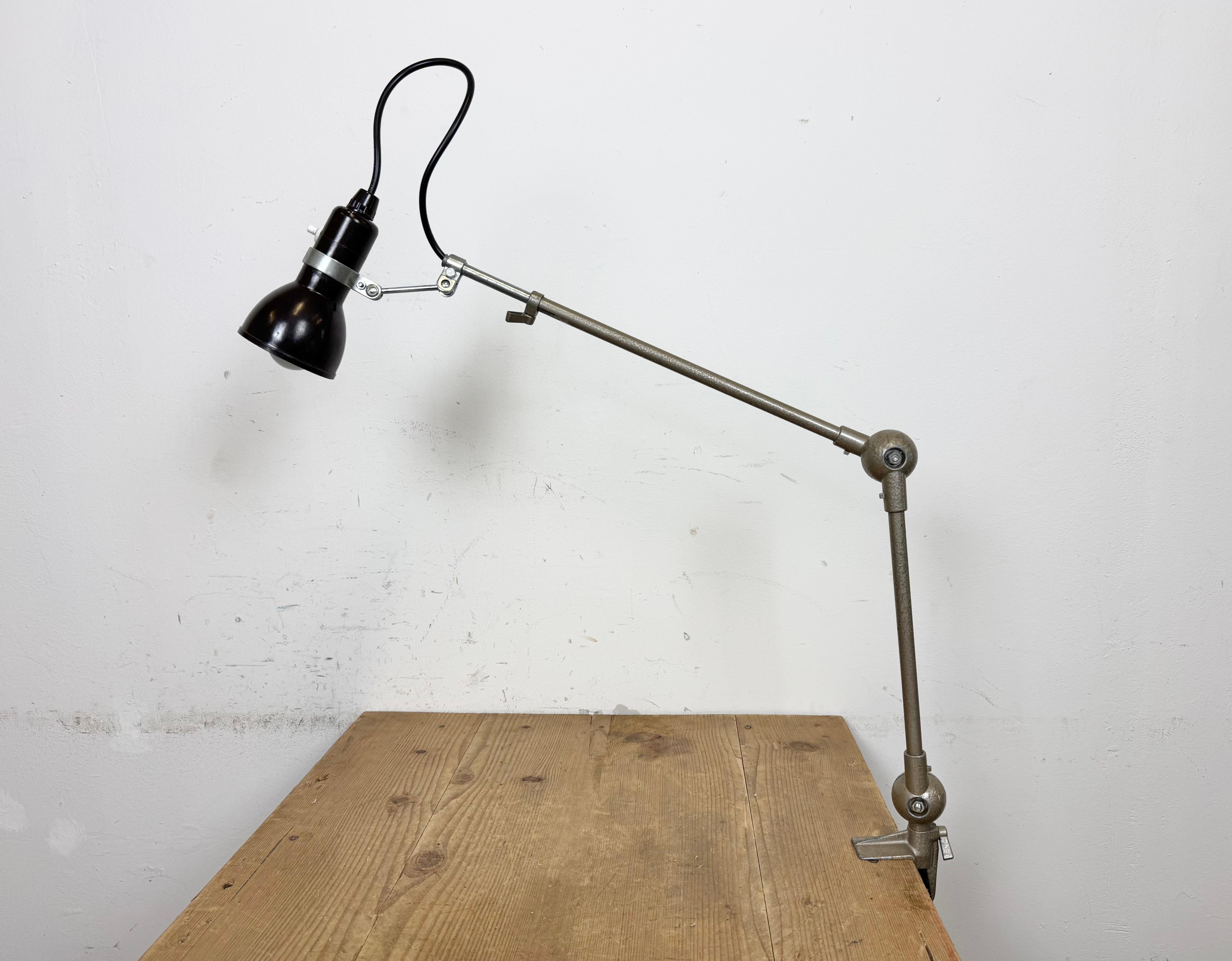 Lámpara de mesa ajustable francesa vintage, años 60 en venta 2