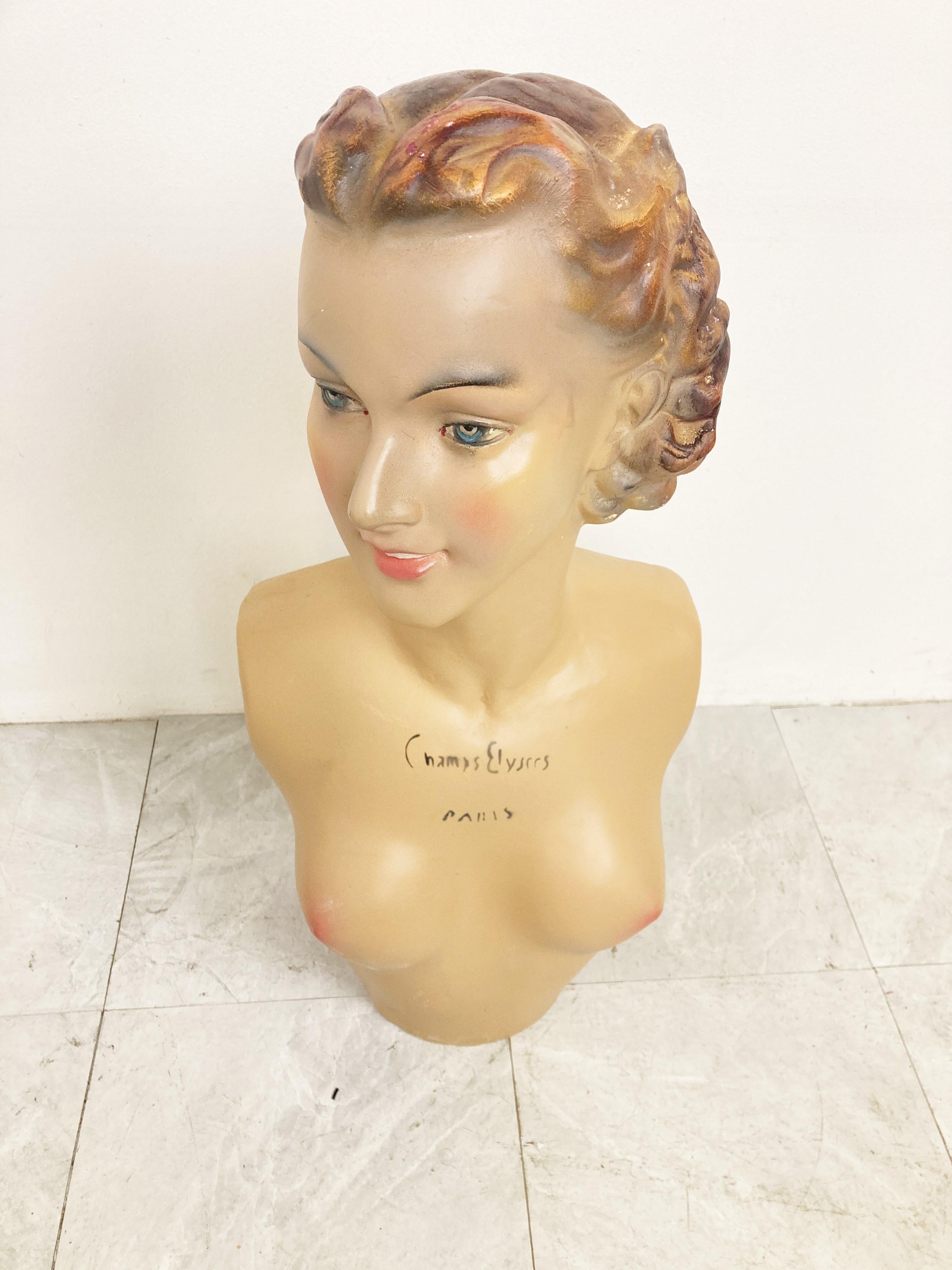 Plaster Vintage French Advertising Statue, 1960s  For Sale