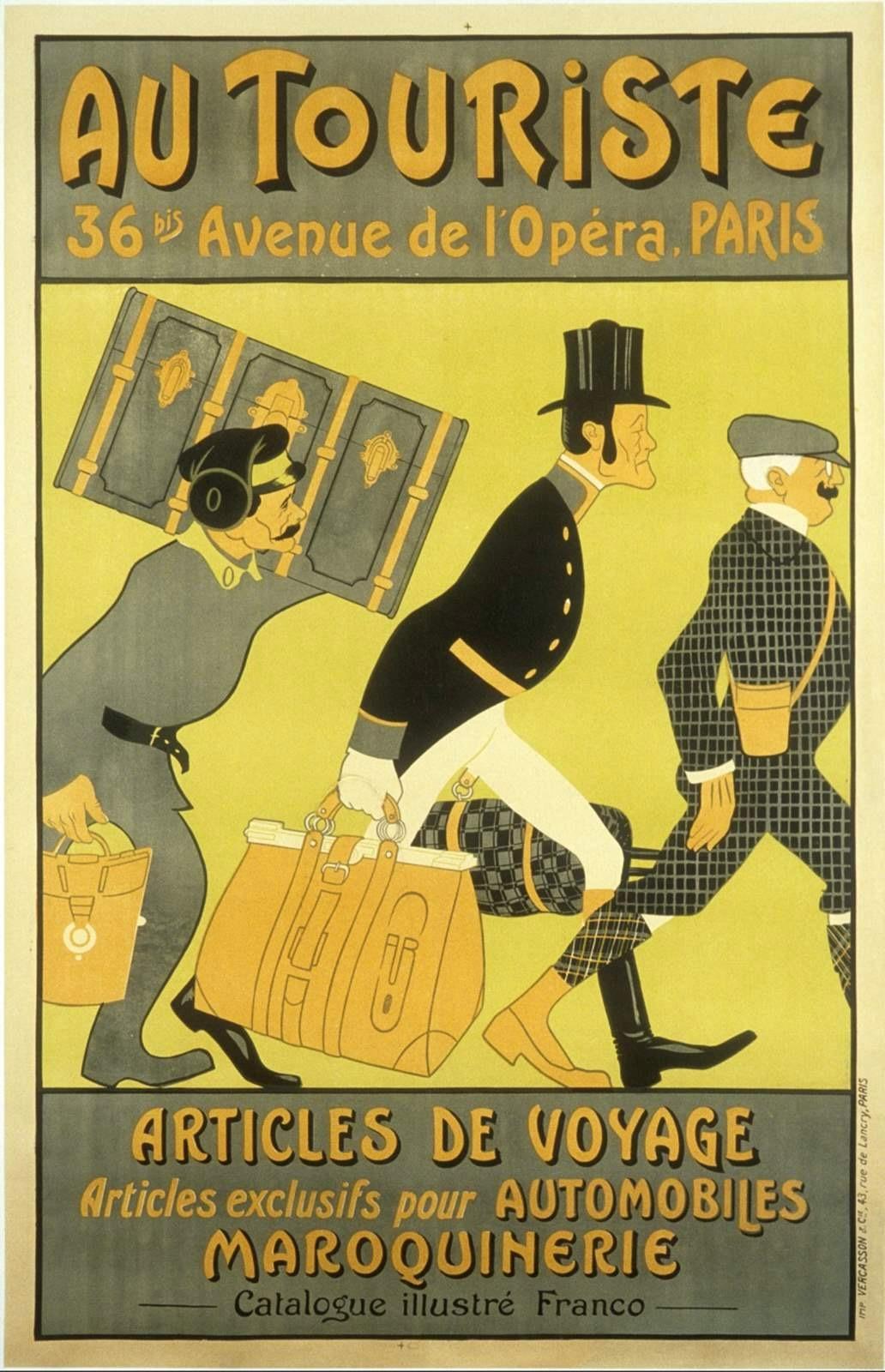 Französische antike Vintage-Reisetruhe im Vintage-Stil von Au Touriste Paris 5