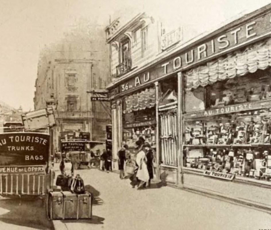 Französische antike Vintage-Reisetruhe im Vintage-Stil von Au Touriste Paris 3
