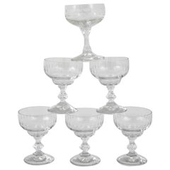 Set di sei bicchieri da aperitivo francesi vintage