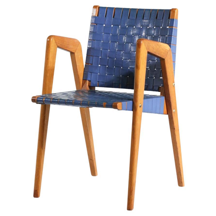 Französische Sessel im Roger Landault-Stil mit Kompassbeinen, 50''s im Angebot