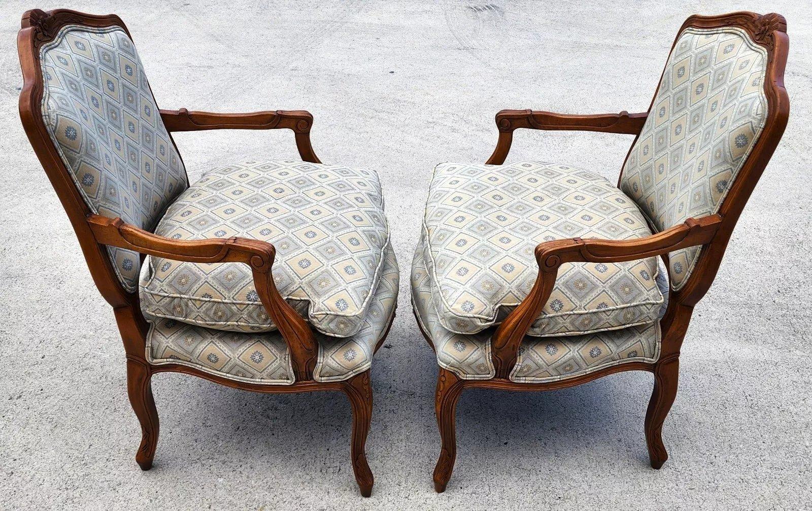 Vintage French Armchairs Louis XV For Sale 5