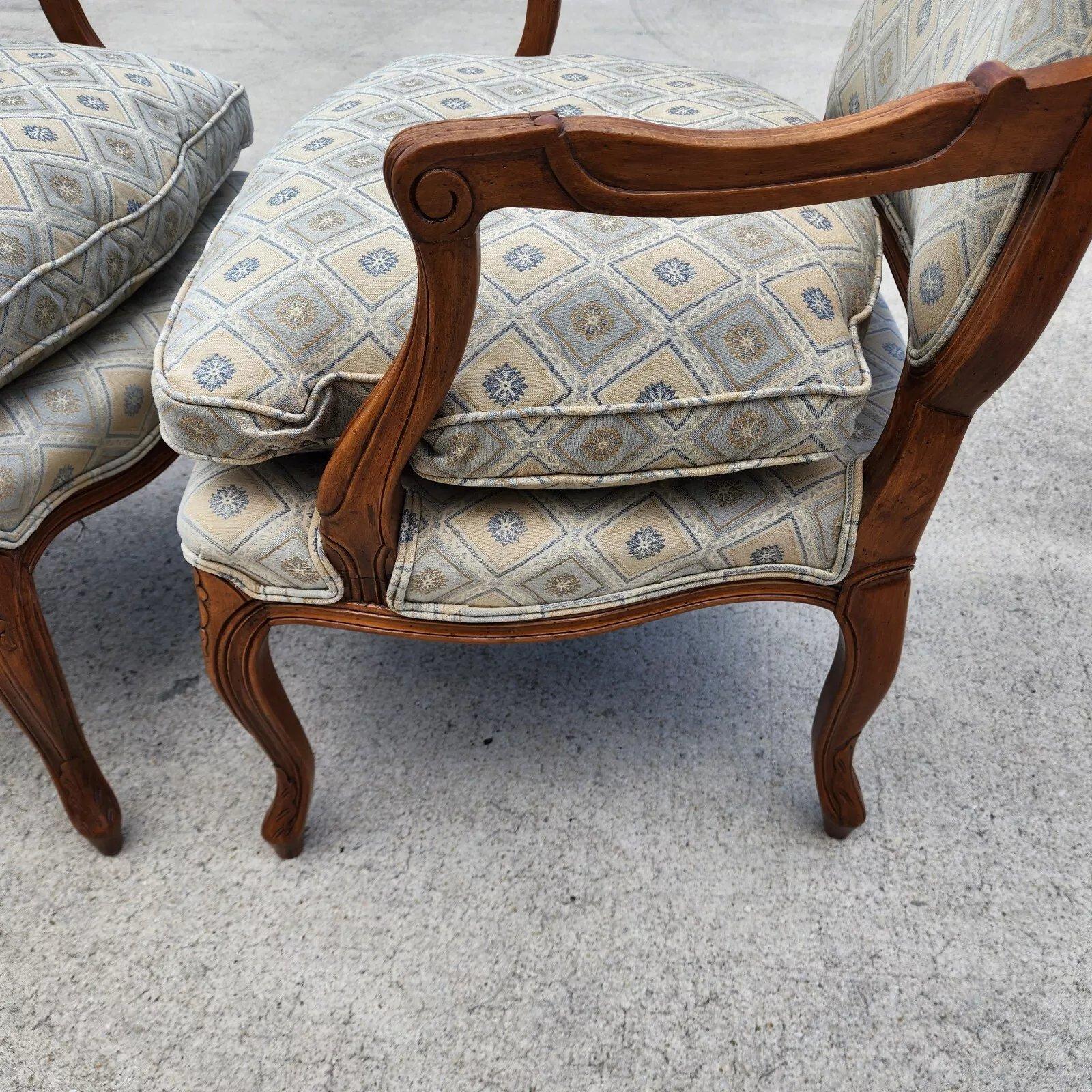 Vintage French Armchairs Louis XV For Sale 6