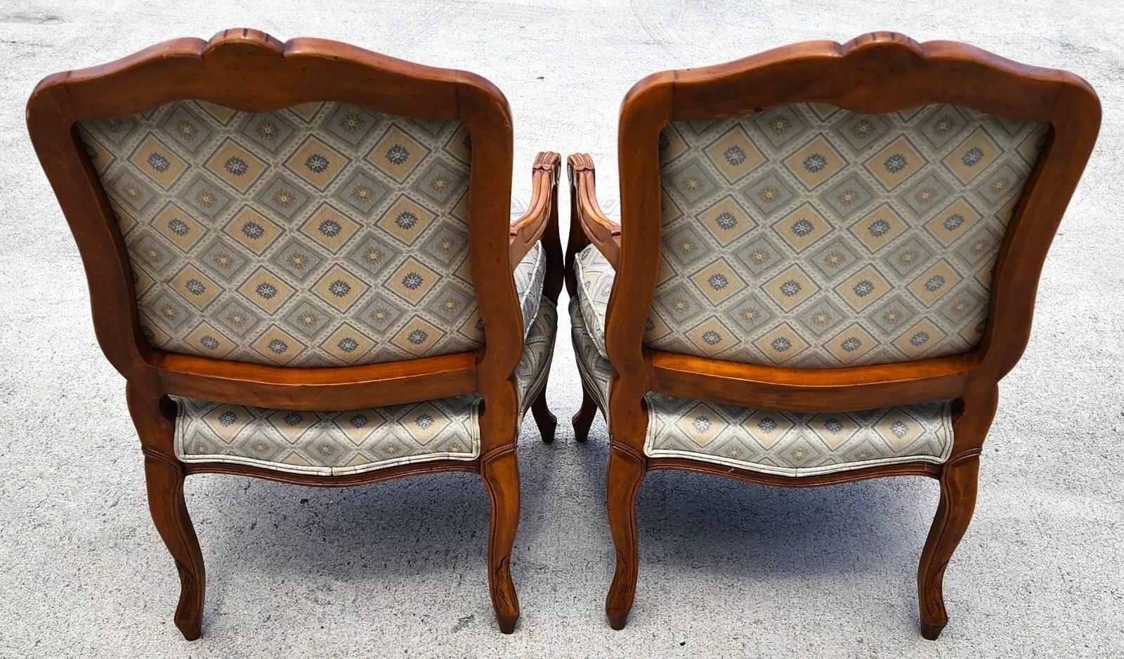 Vintage French Armchairs Louis XV For Sale 7