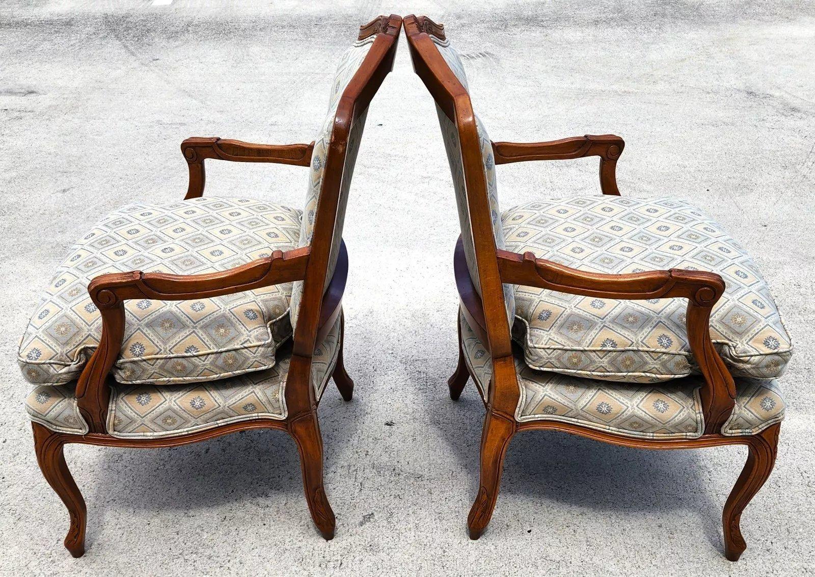 Vintage French Armchairs Louis XV For Sale 9