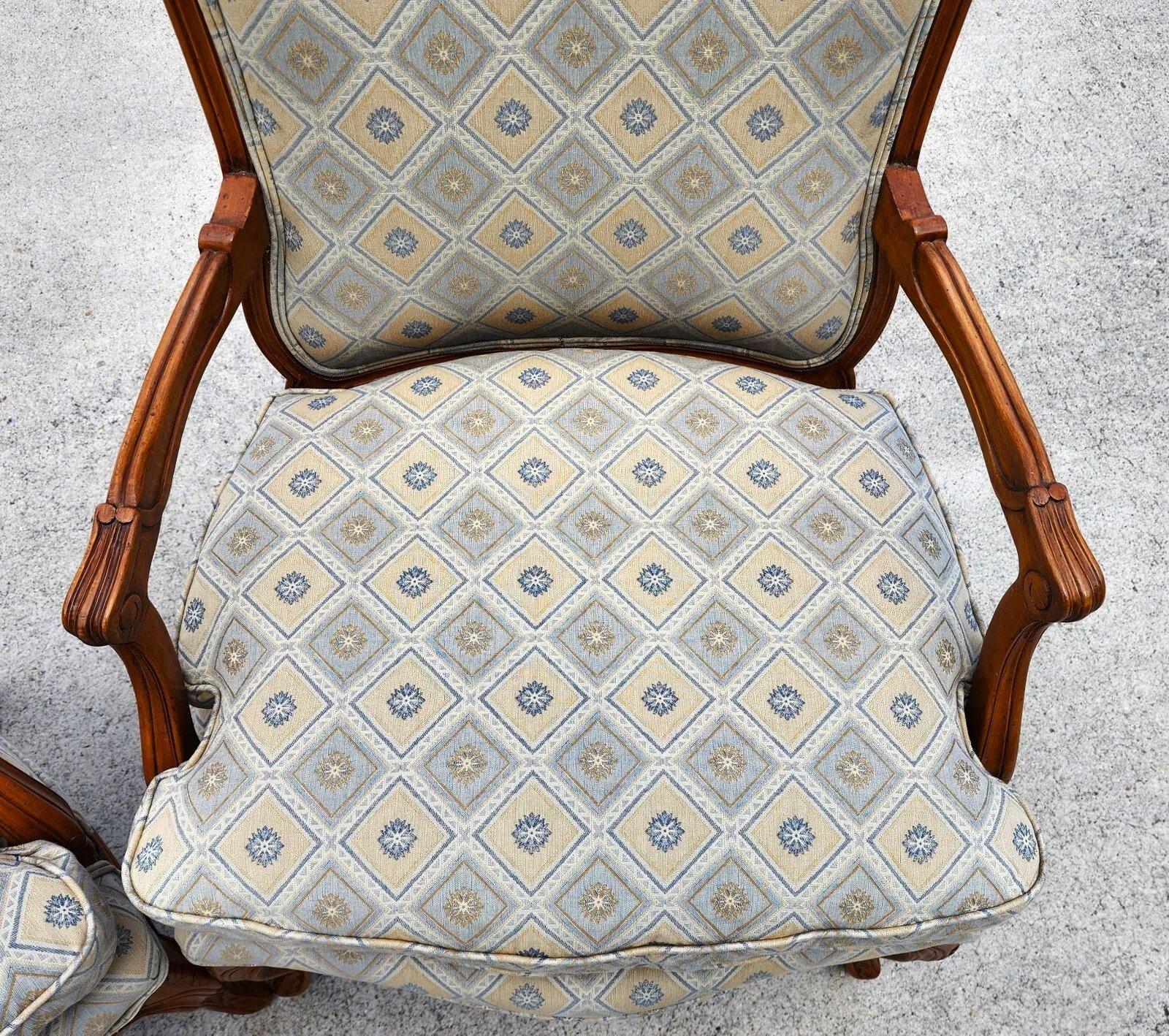 Vintage French Armchairs Louis XV For Sale 2